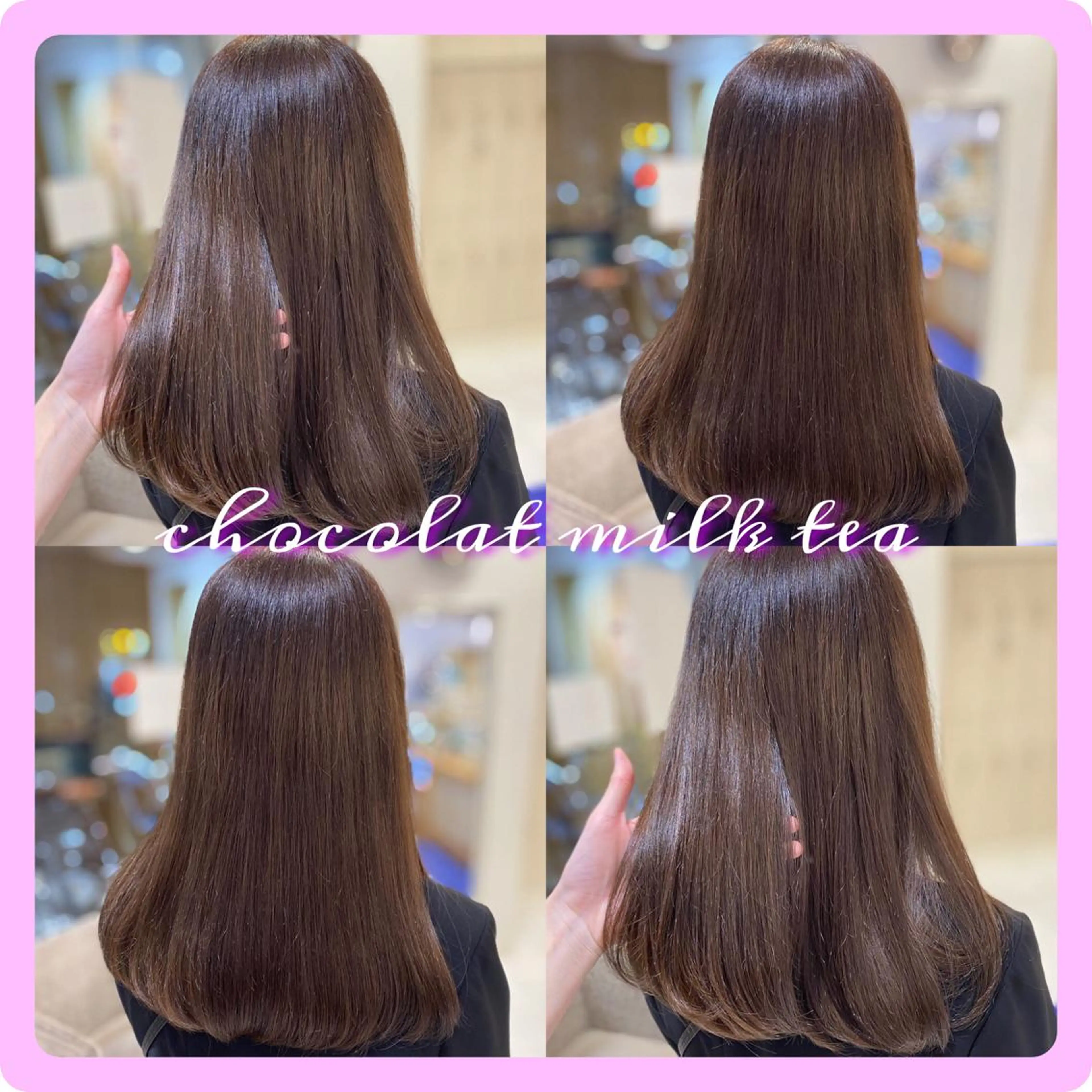 セミロング カラー 韓国ヘア🤍 NATSUNEのヘアスタイル
