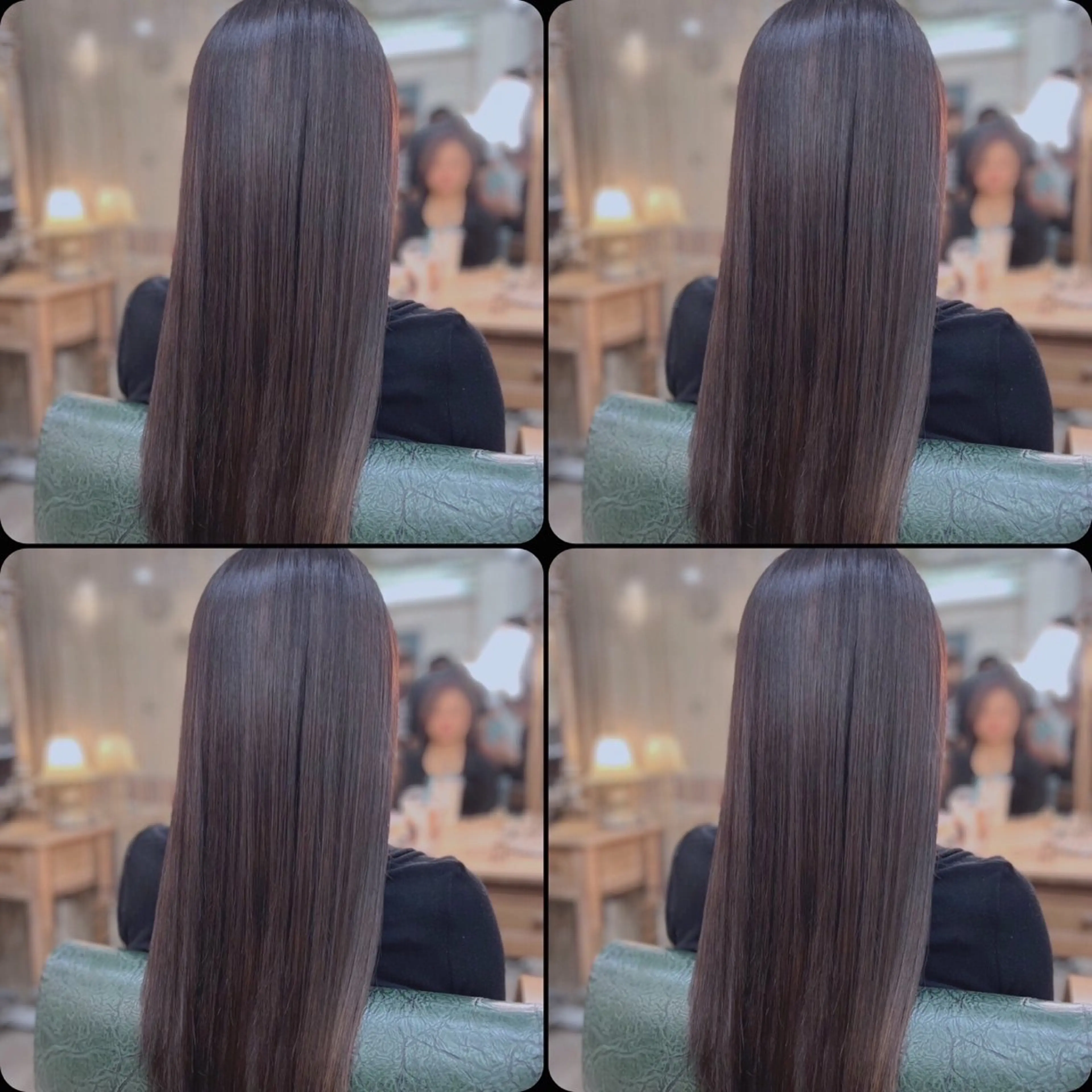 ロング トリートメント ヘアカラー トリートメント ❤︎大人シック ベージュrihoのヘアスタイル
