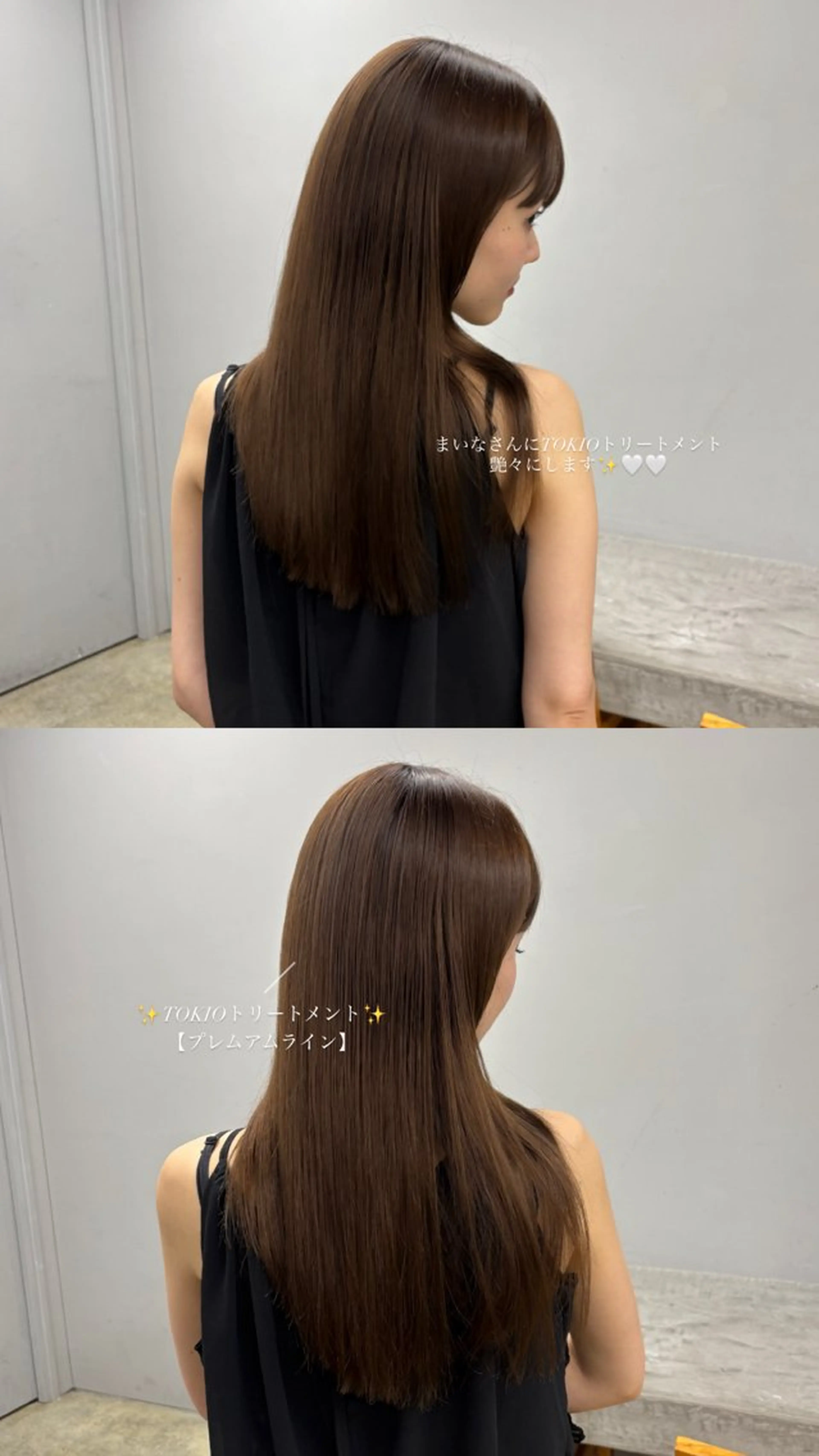 セミロング カラー nude所属・𝐀𝐦𝐞𝐫𝐢 /透明感カラーのヘアスタイル