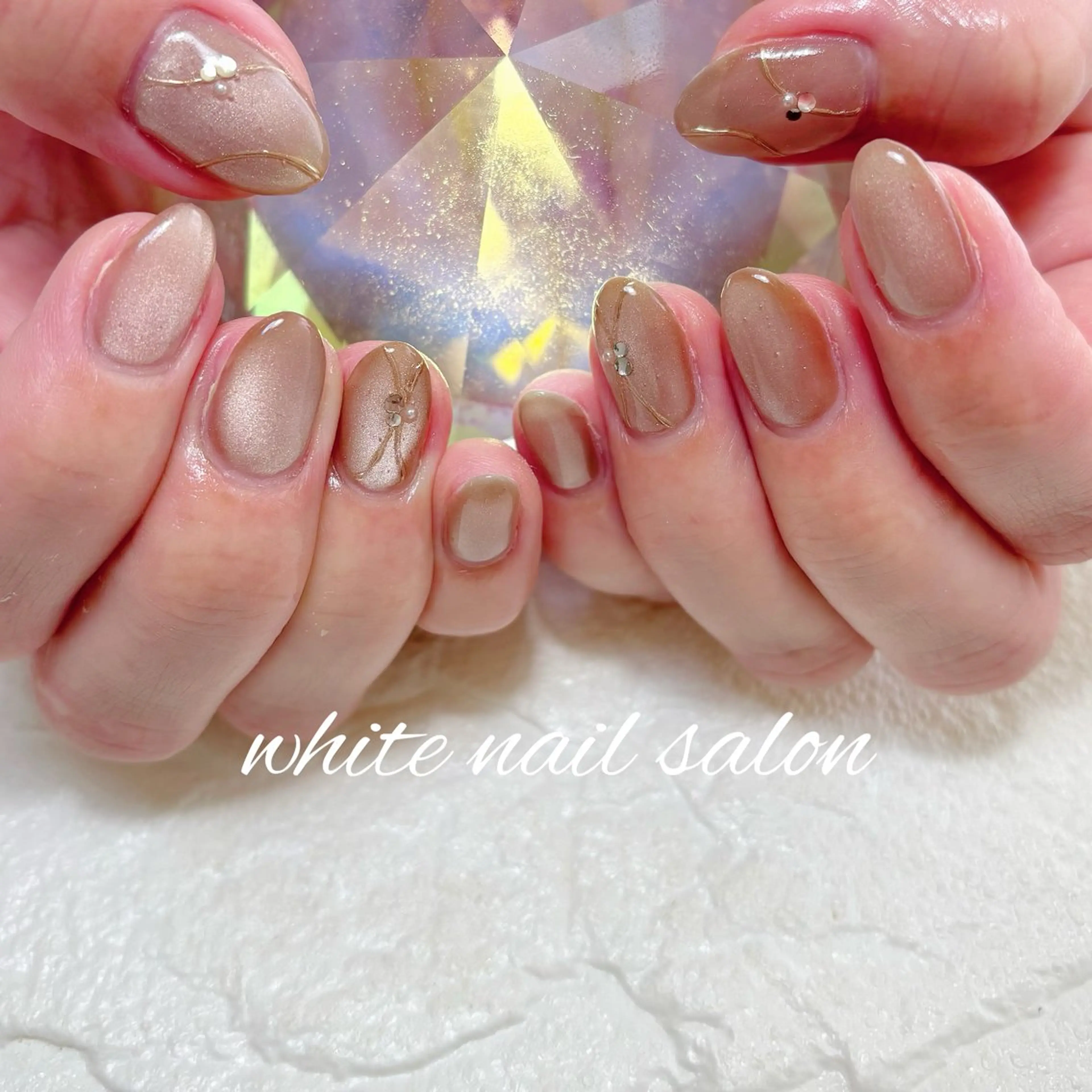 ネイル フットネイル ハンドネイル white nail salonのネイルデザイン