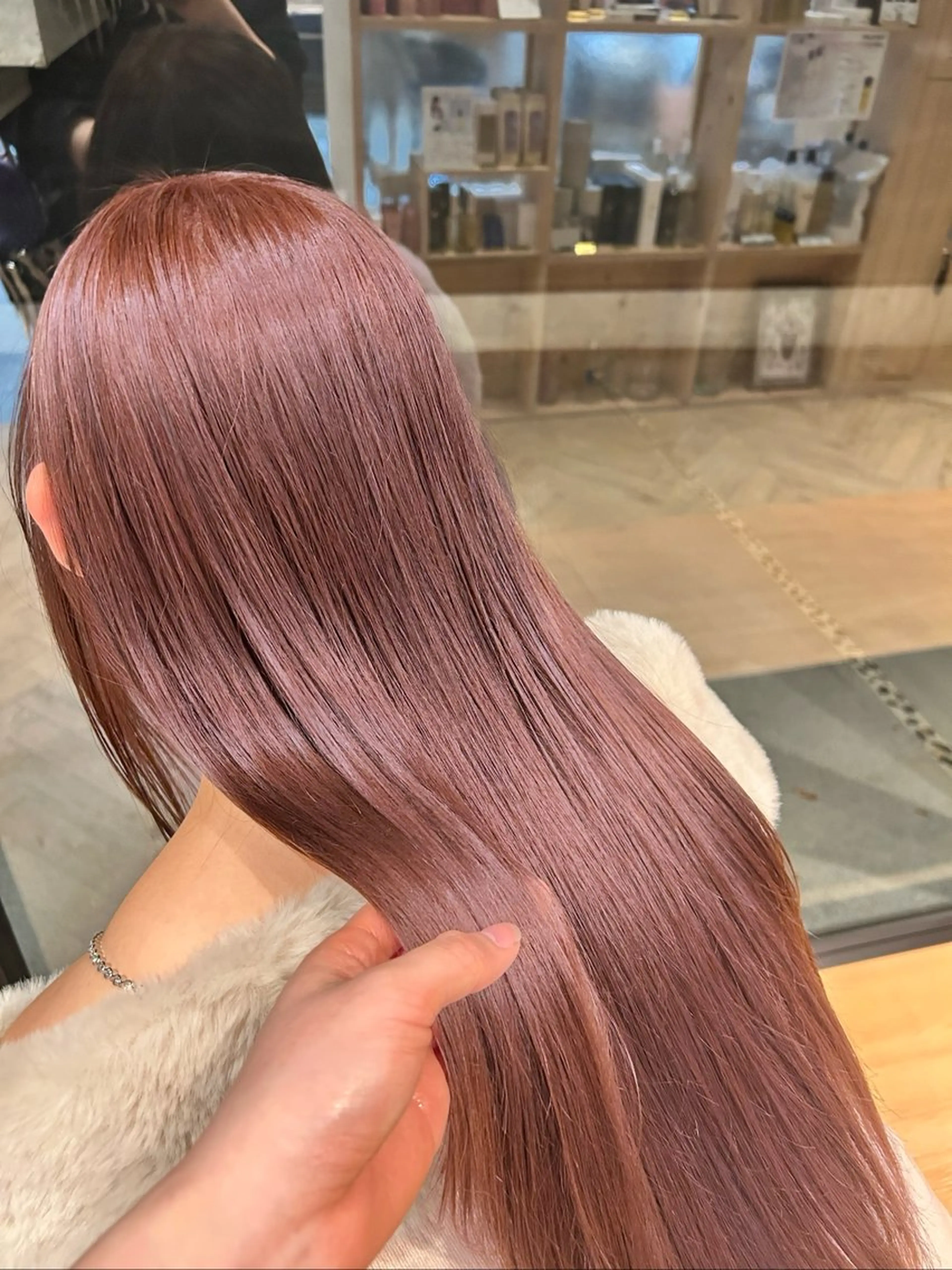 ロング カラー ブリーチ ダブルカラー ピンクカラー パープルカラー ヘアカラー トリートメント 透明感/明るめ ヘア/kazui🐈のヘアスタイル