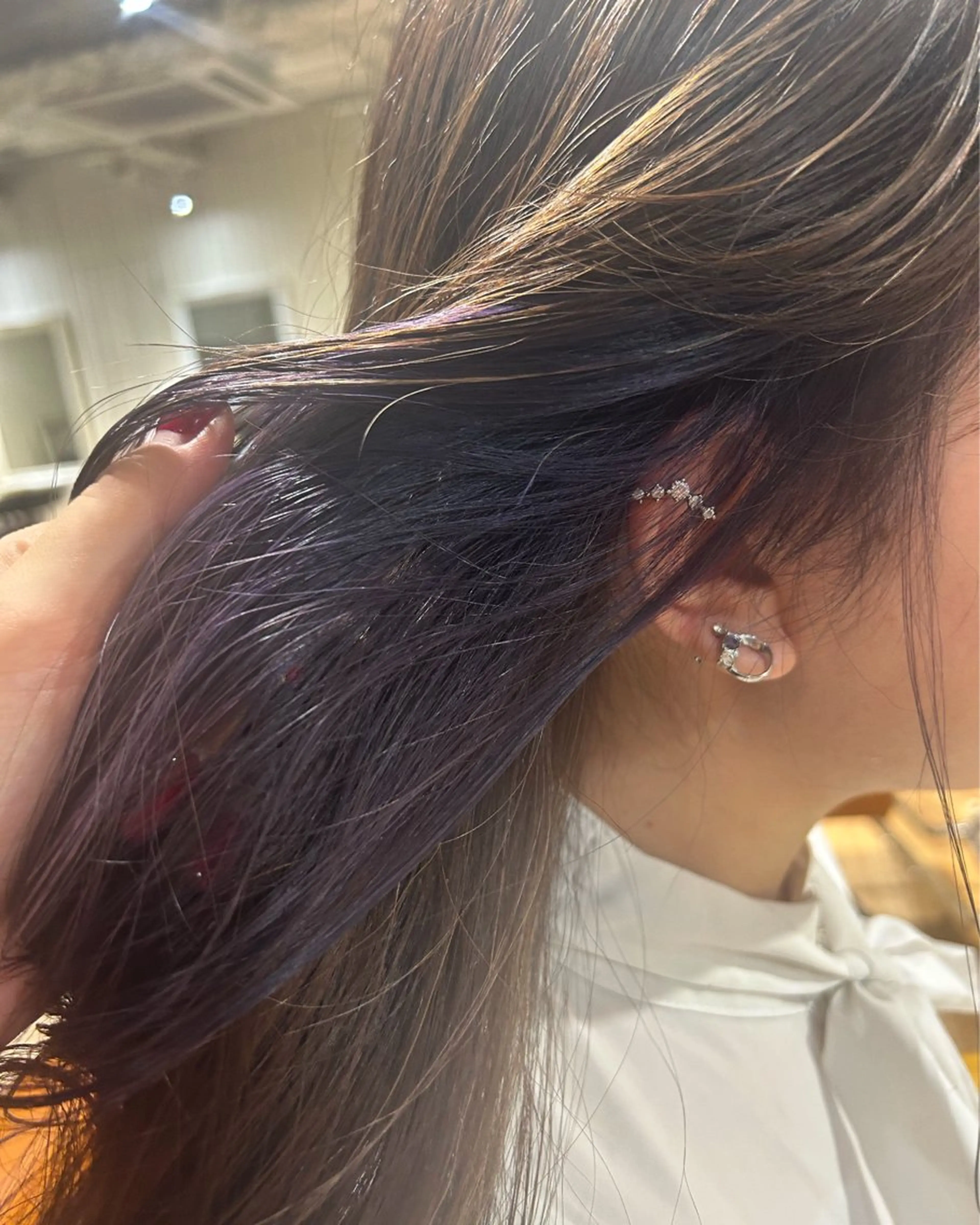 ロング カラー ヘアカラー トリートメント ☁️透明感カラー☁️ Reikaのヘアスタイル
