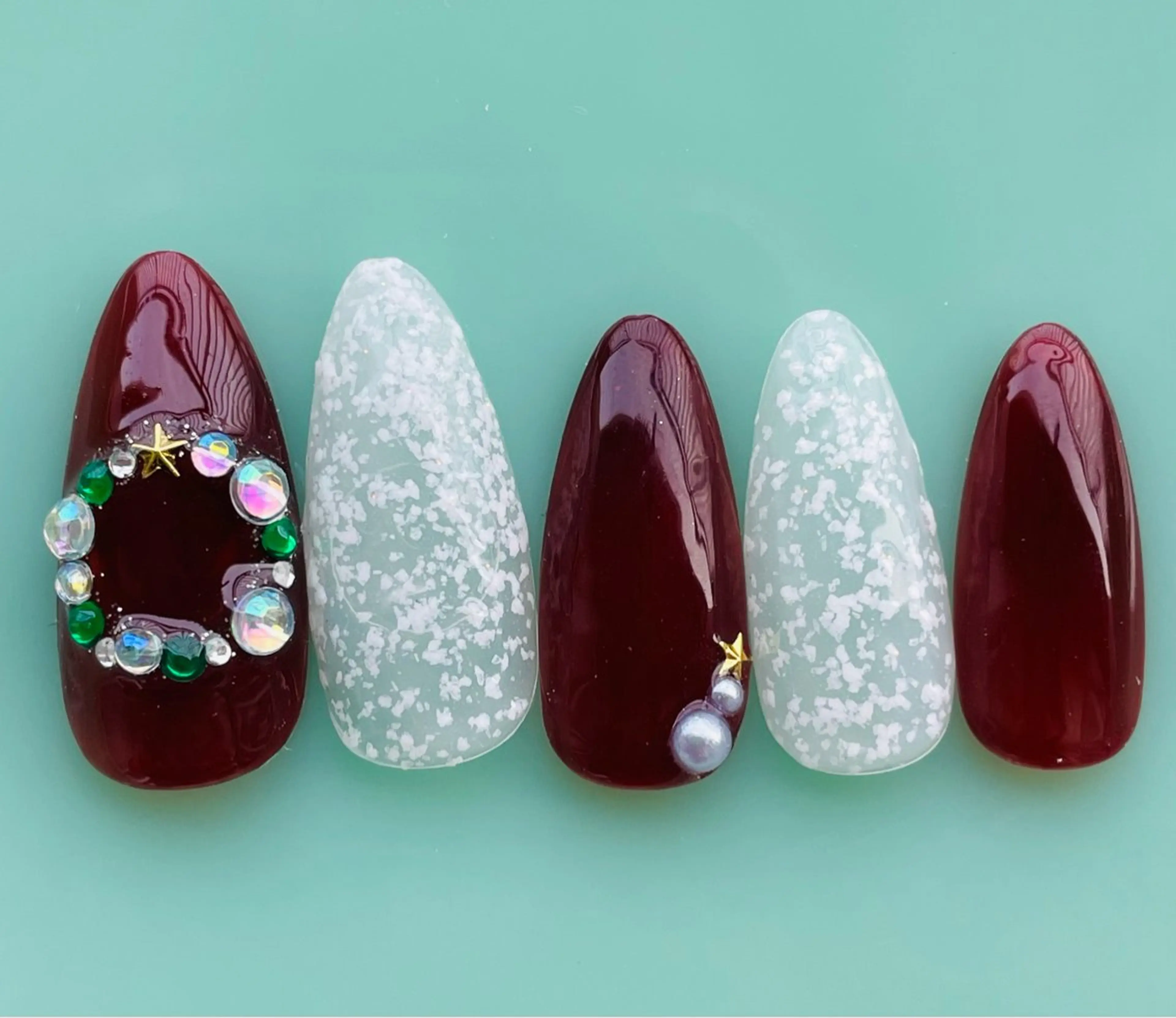 ネイル 冬ネイル クリスマス koto nails所属・koto nailsのネイルデザイン