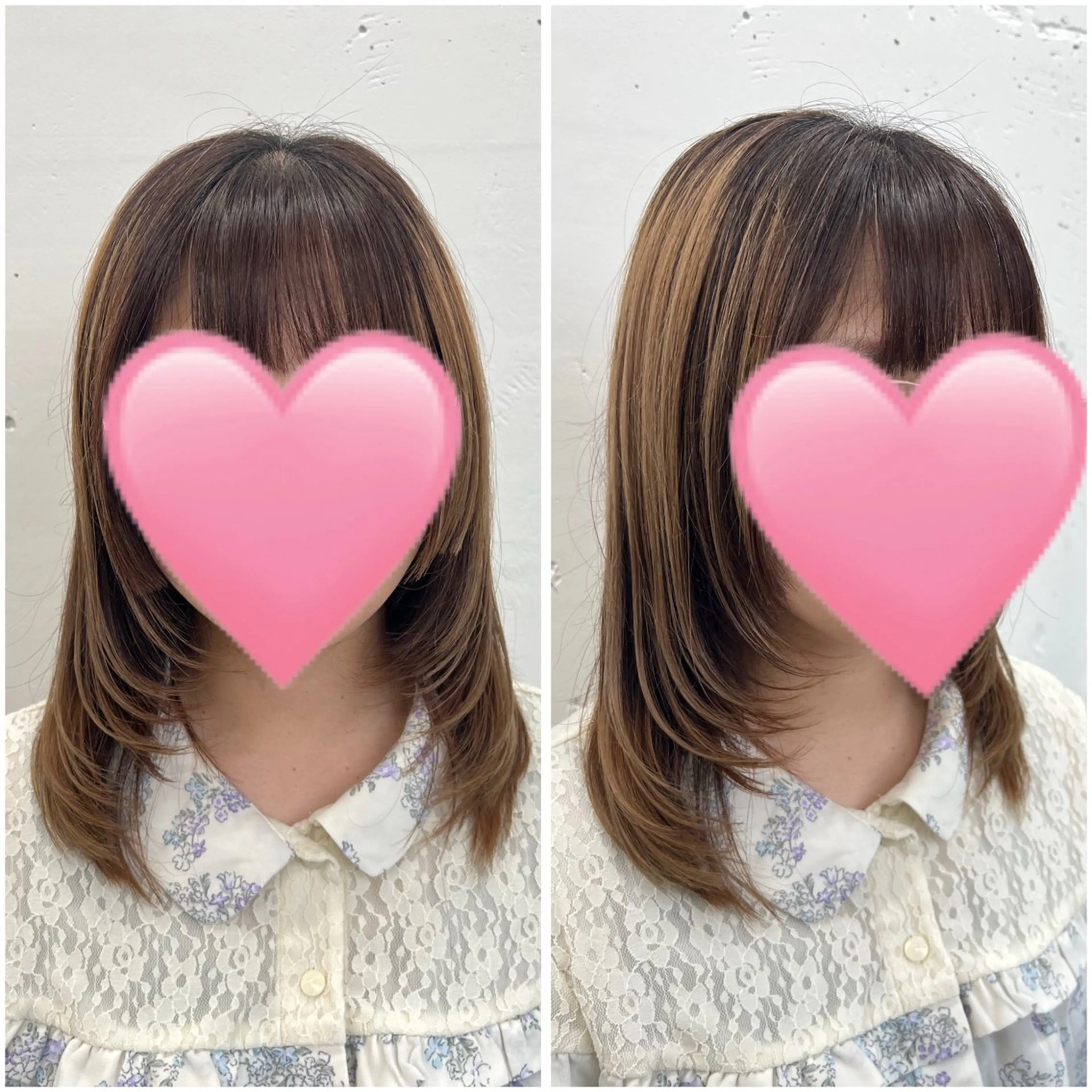 ミディアム 姫カット レイヤーカット 小顔カット あすか JILLSTUDIOのヘアスタイル