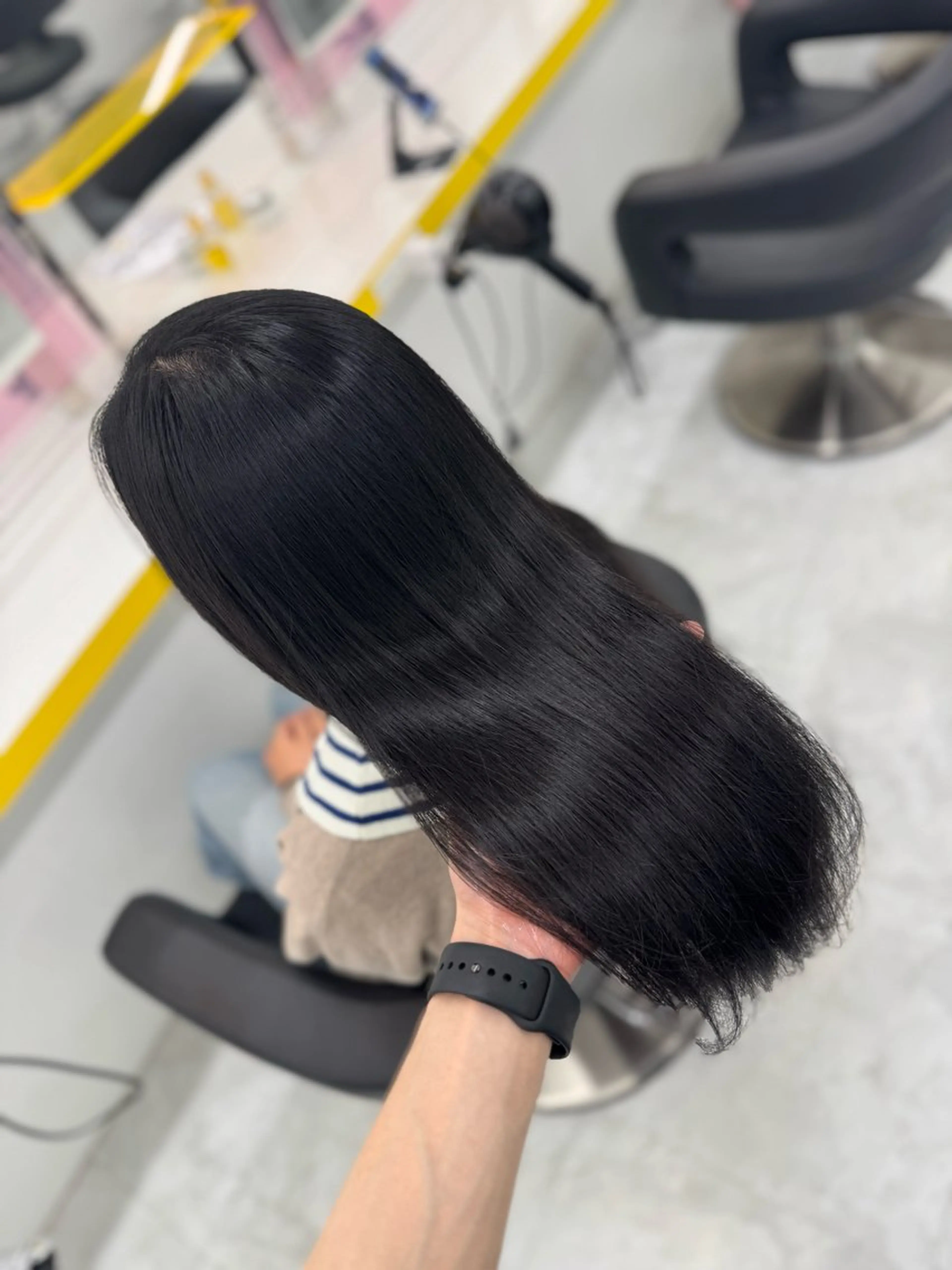 ロング カラー カット 縮毛矯正 トリートメント ☁️縮毛矯正✖️ 赤み消し☁️りくのヘアスタイル
