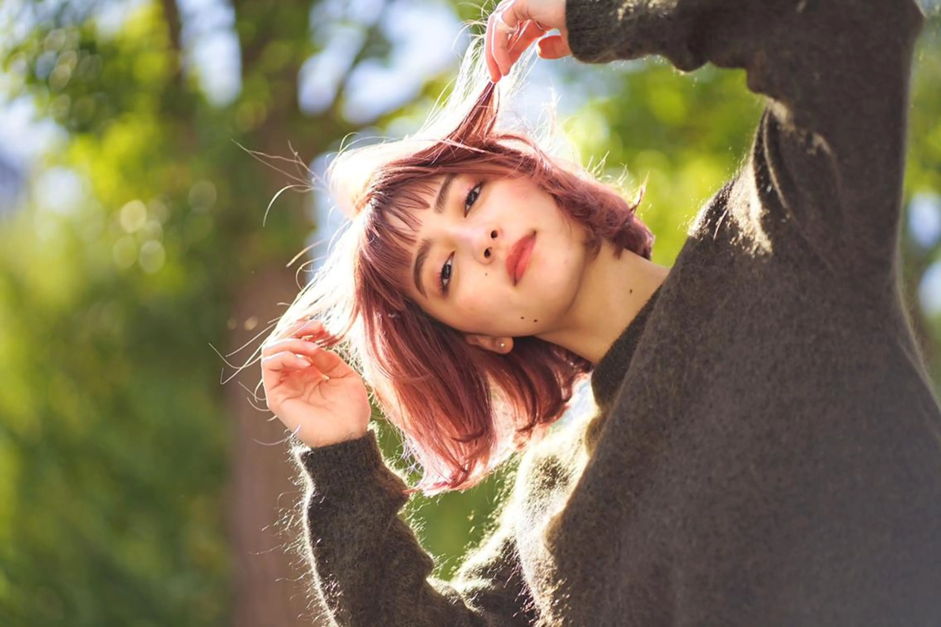 ミディアム カラー パーマ ヘアアレンジ アディクシーカラー ベージュカラー フォギーベージュ ハイトーンカラー 似合わせカット N° uairo 川崎店【ユアイロ】のヘアスタイル