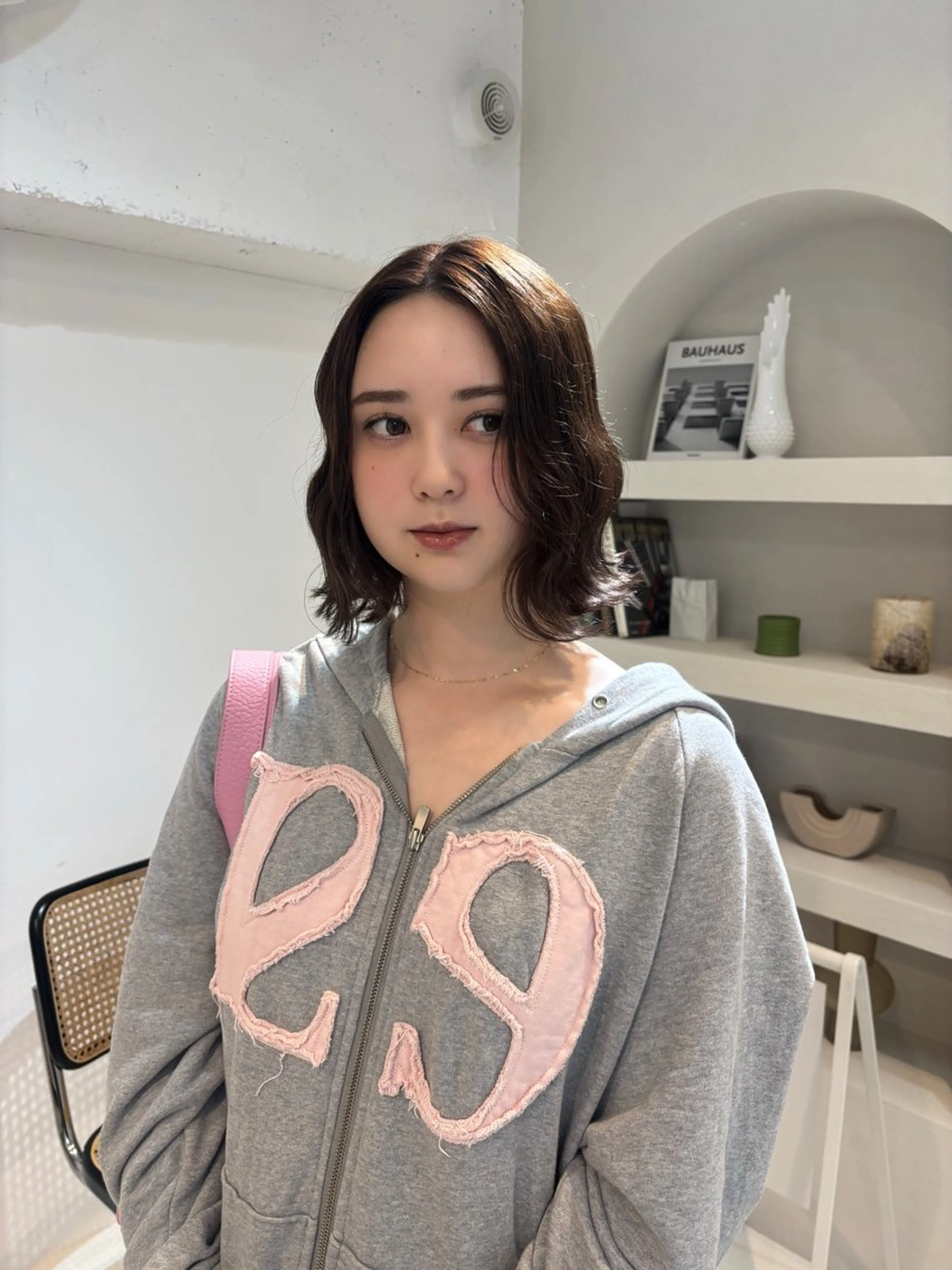 ミディアム カラー ブラウンカラー CIECA . COCOROのヘアスタイル