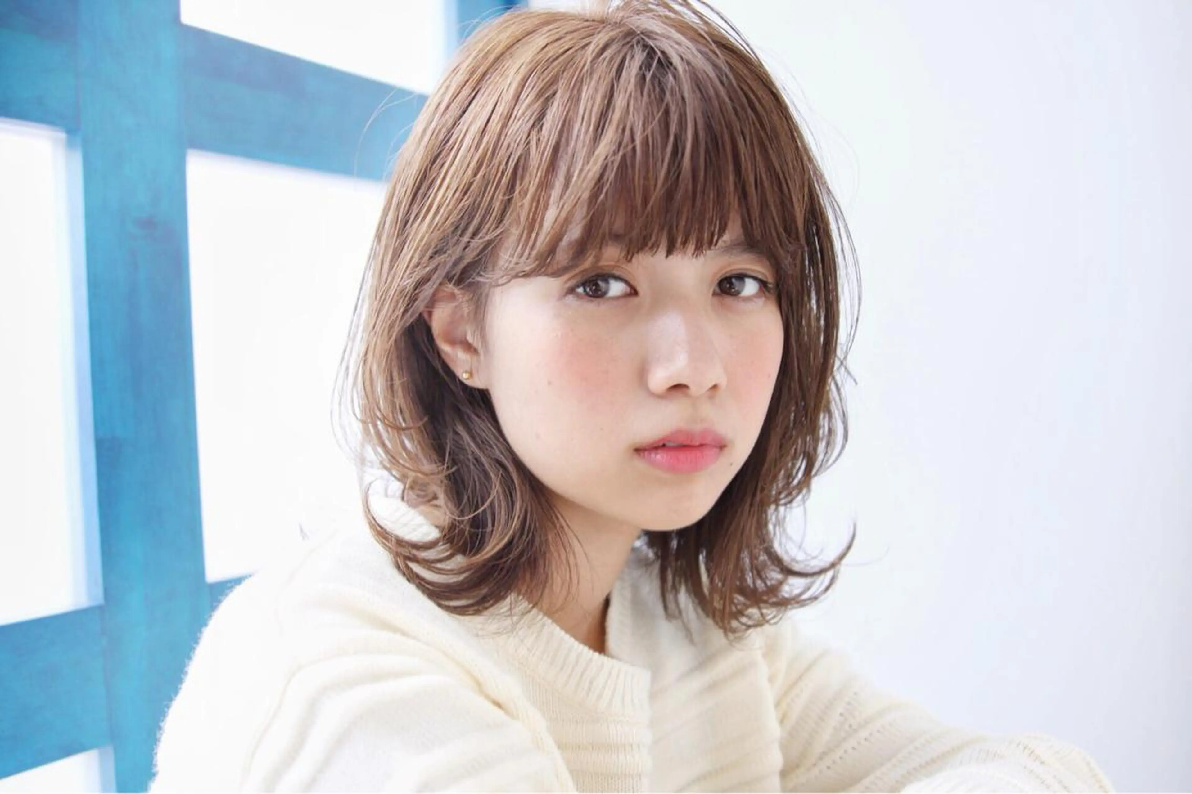 セミロング カラー giinii所属・横浜縮毛矯正 ☆渋谷良太のヘアスタイル