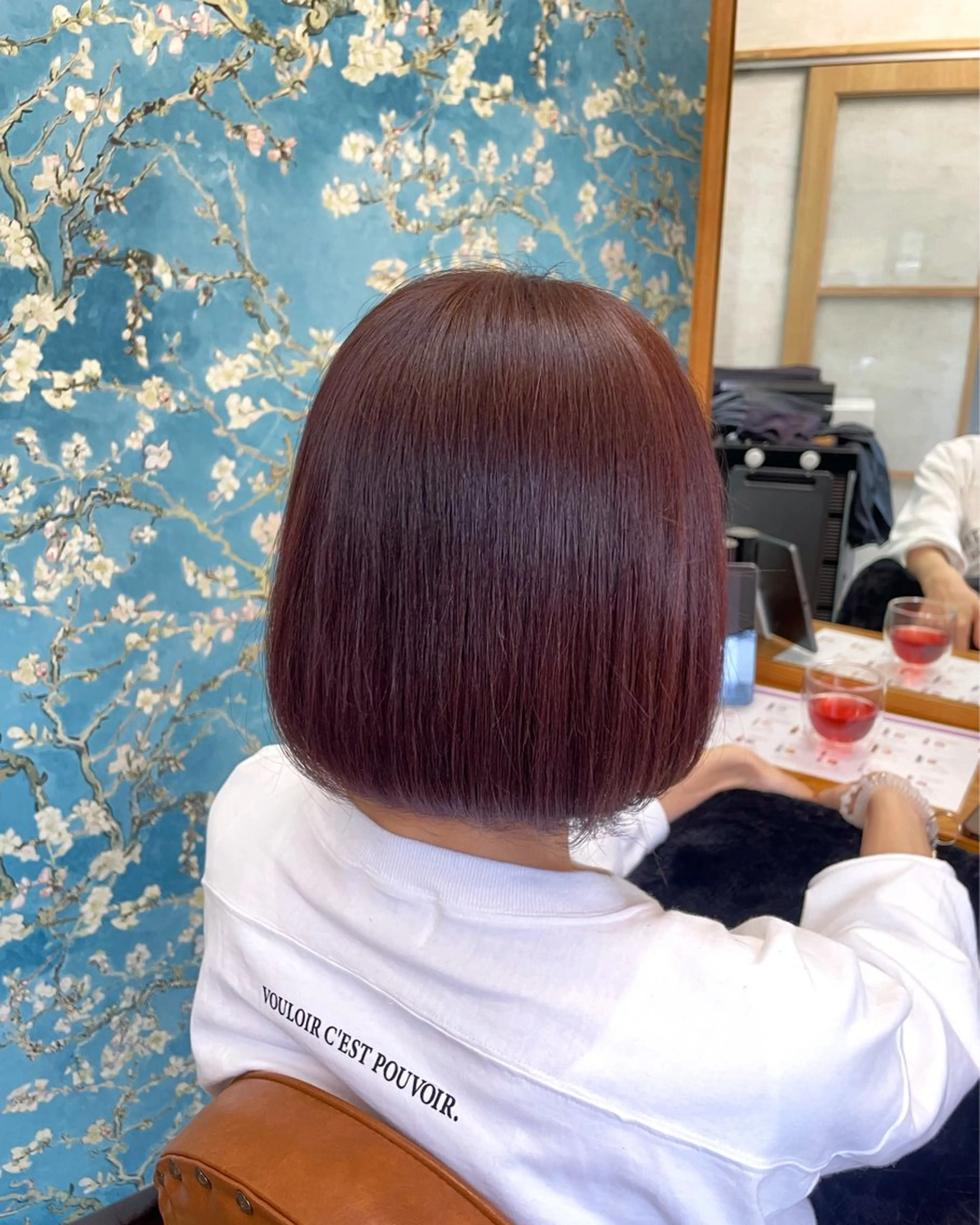 ショート カラー ブラウンカラー ピンクカラー ピンクブラウン カット ヘアカラー トリートメント 高橋 芽衣のヘアスタイル