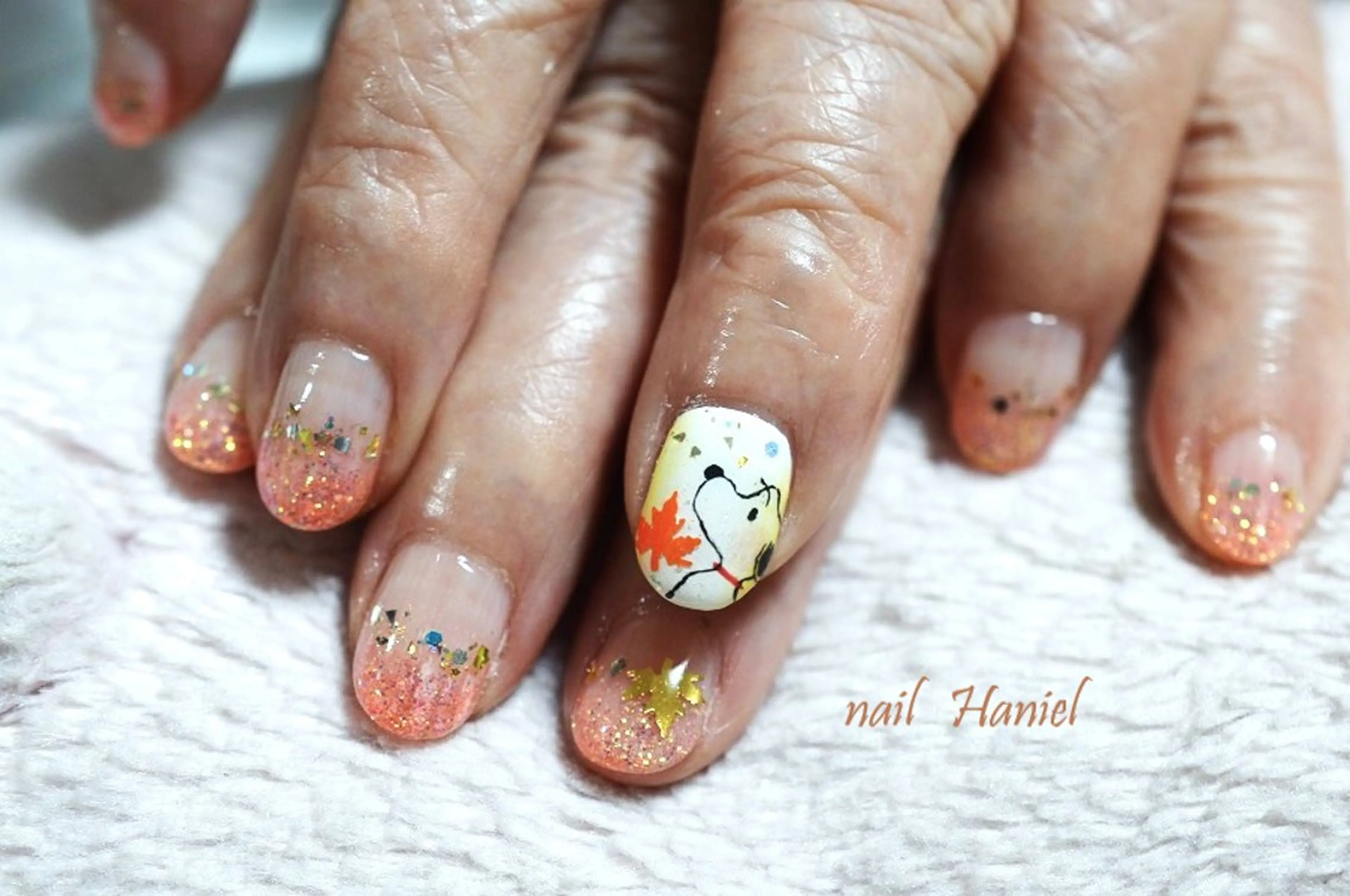 ネイル アートネイル ジェルネイル 韓国ネイル オフィスネイル パラジェル ハンドネイル nail Haniel所属・半蔵門サロンハニエル 魅神 ちよのネイルデザイン