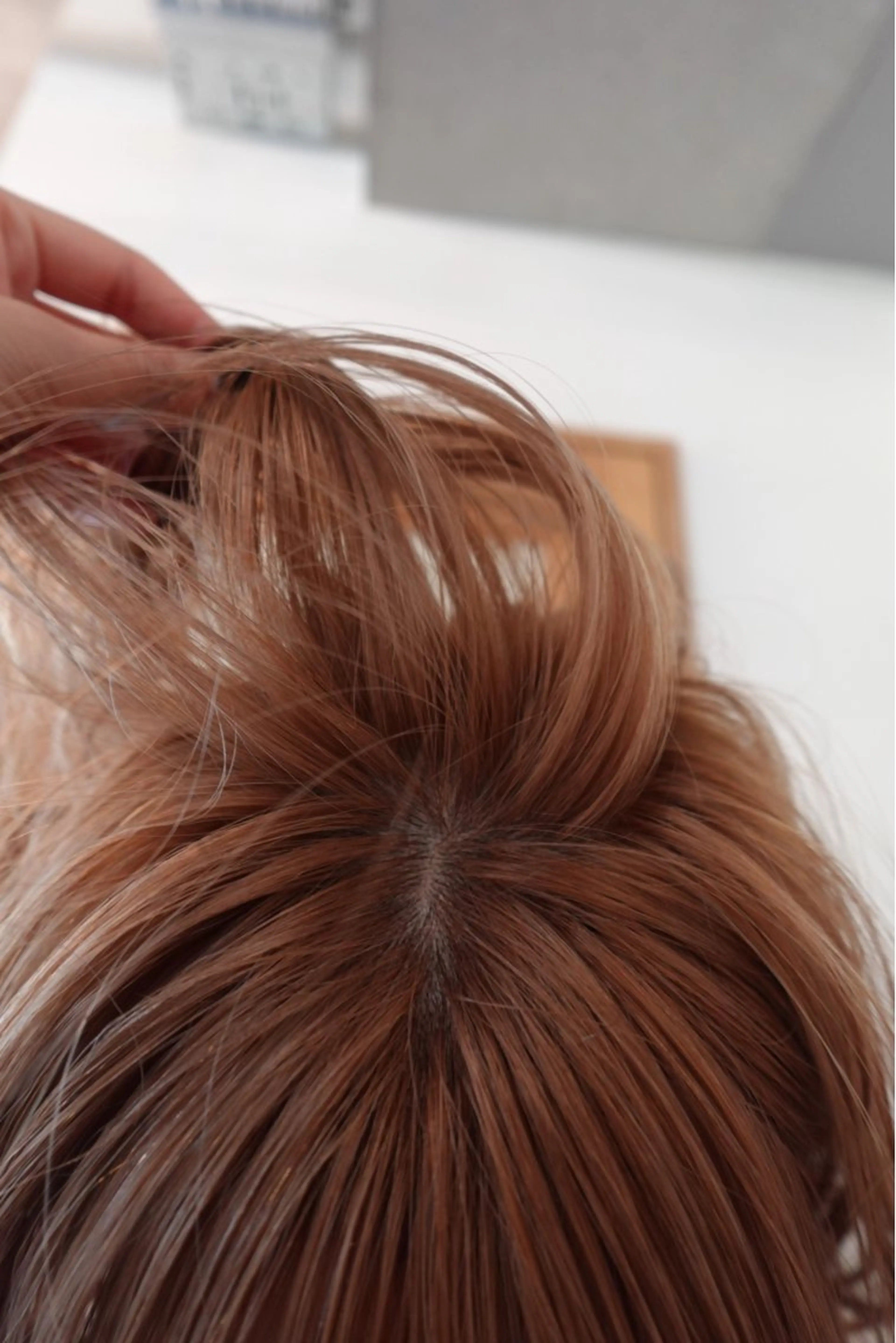 カラー ベージュカラー ブリーチ ダブルカラー オレンジ オレンジベージュ ヘアカラー トリートメント Stoop所属・momo /ボブ/パーマのヘアスタイル