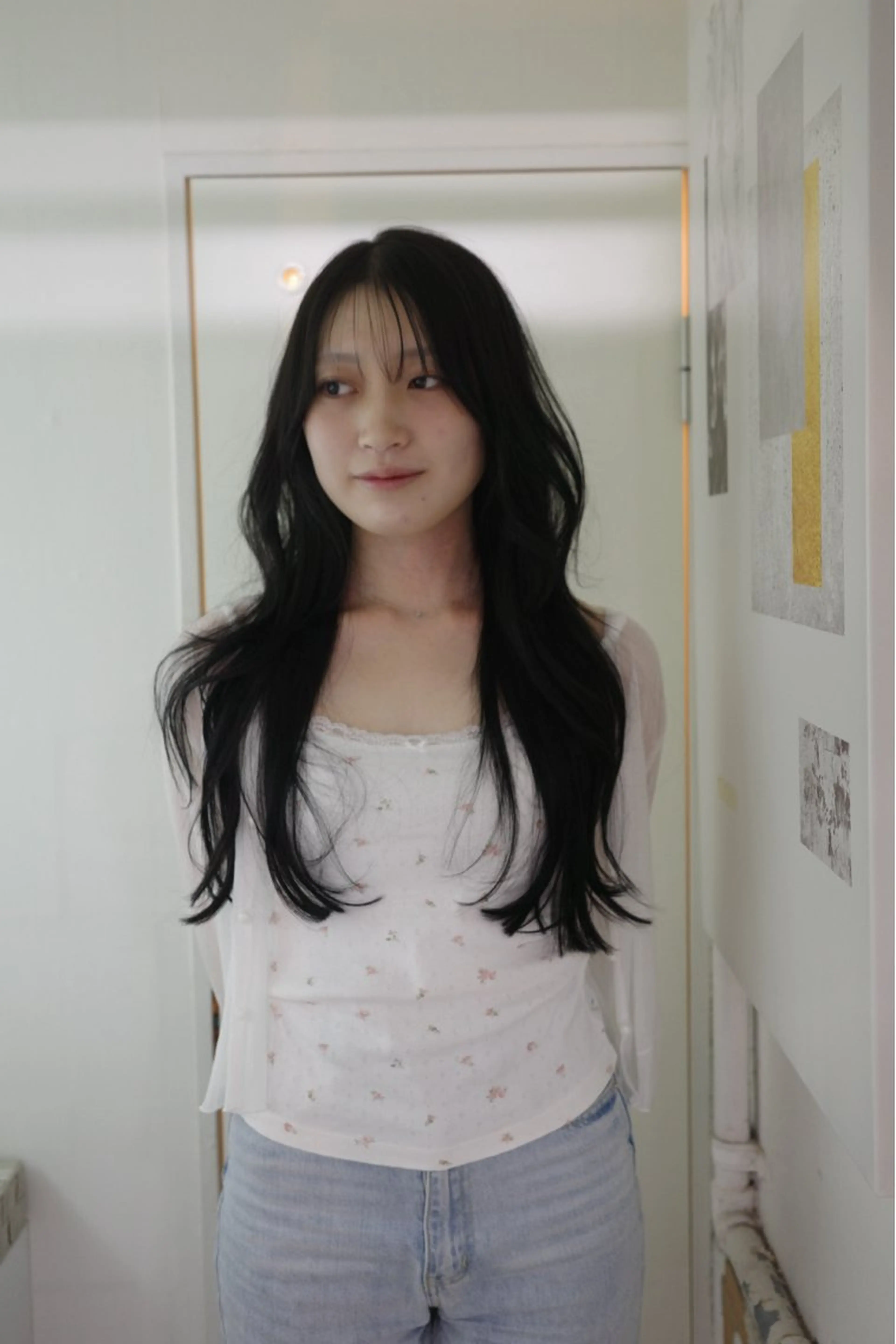 ロング カラー ヘアアレンジ opus 店長大和 レイヤー/赤み消しのヘアスタイル