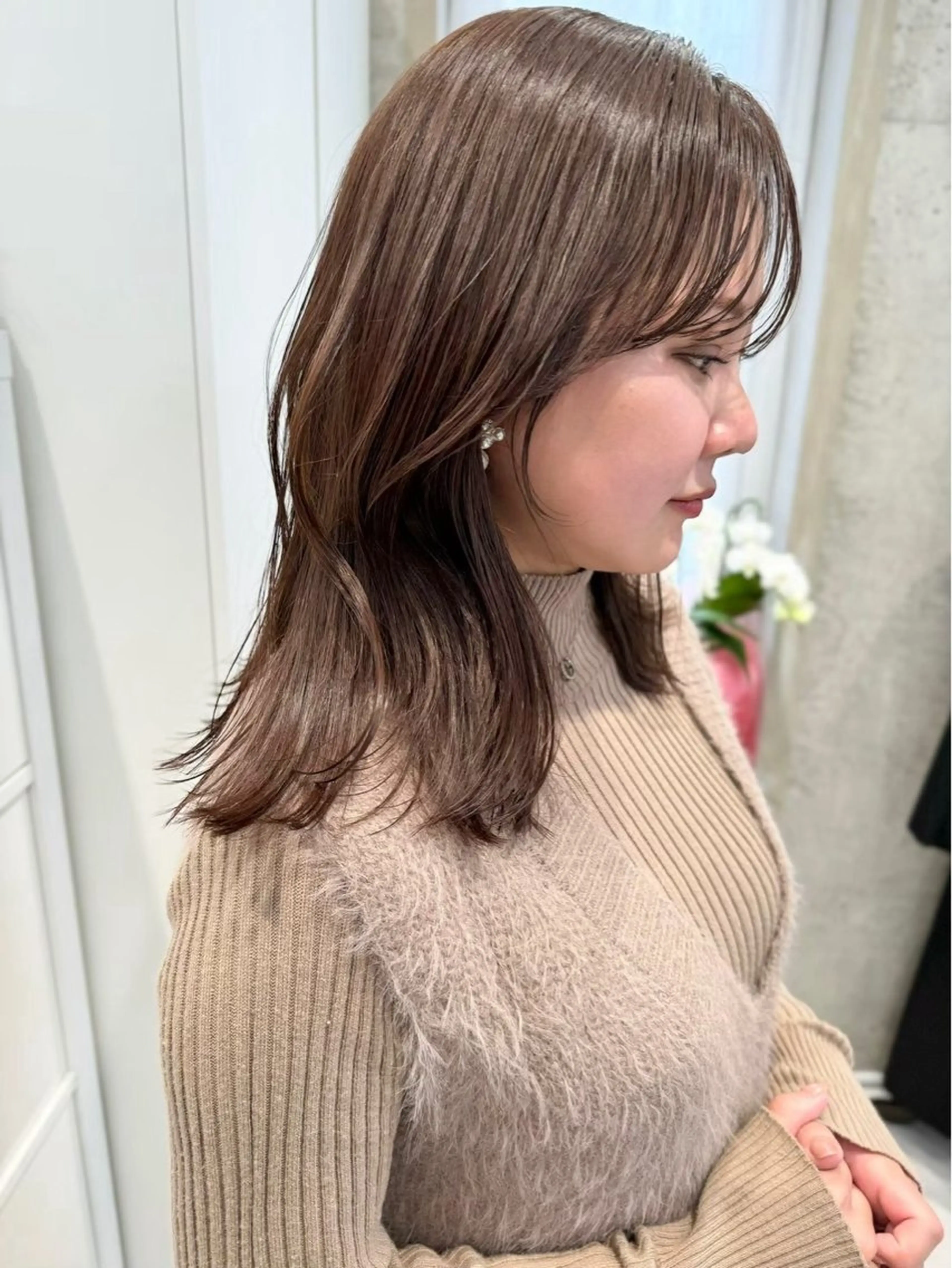 カラー 山崎 結菜LEV.のヘアスタイル