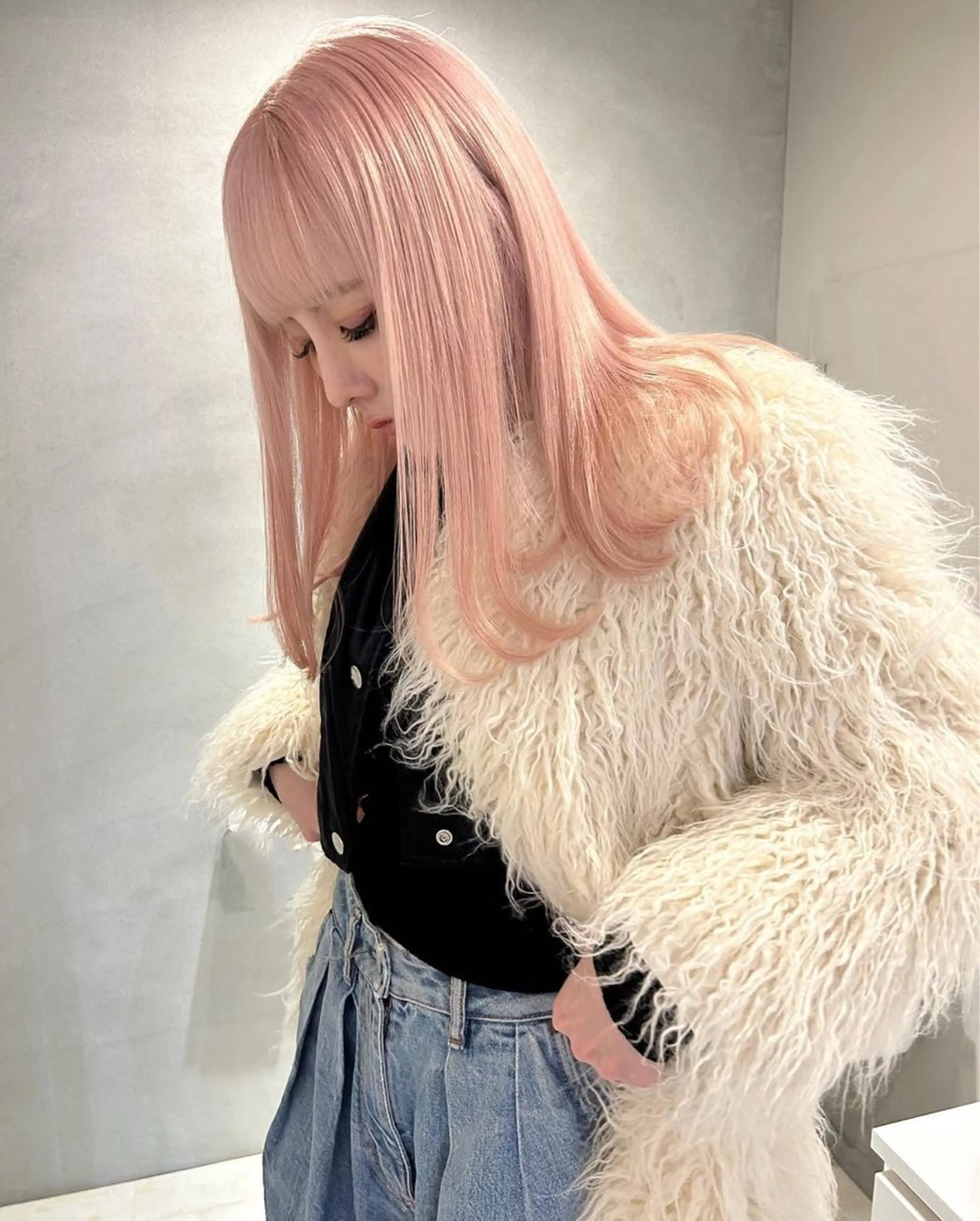 ロング カラー ヘアカラー トリートメント pele 梅田所属・PELEハイトーン shinobuのヘアスタイル