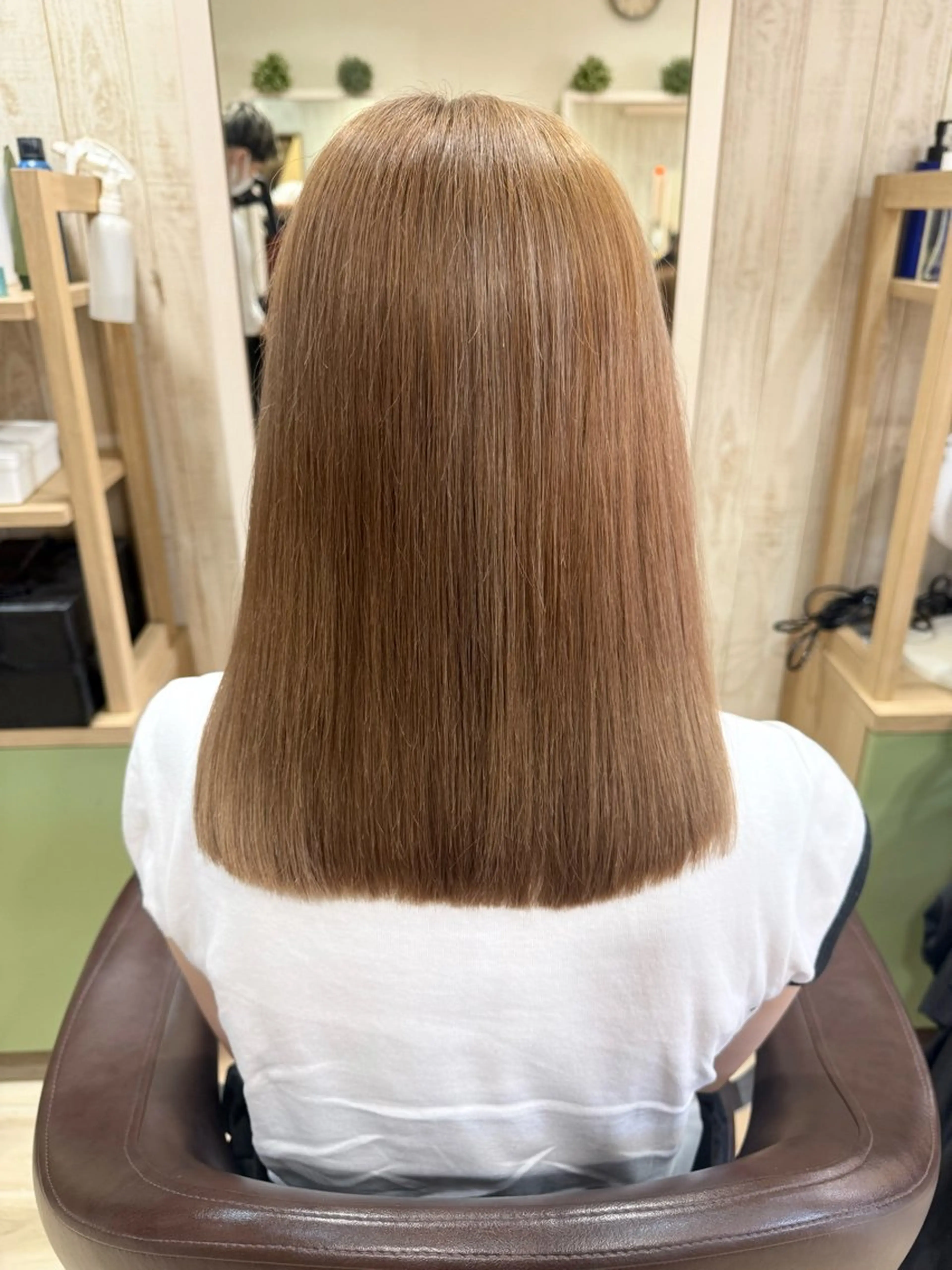 ミディアム カラー 🌺ハイトーン🌺 矢葺 なぎさ🌺🌺のヘアスタイル