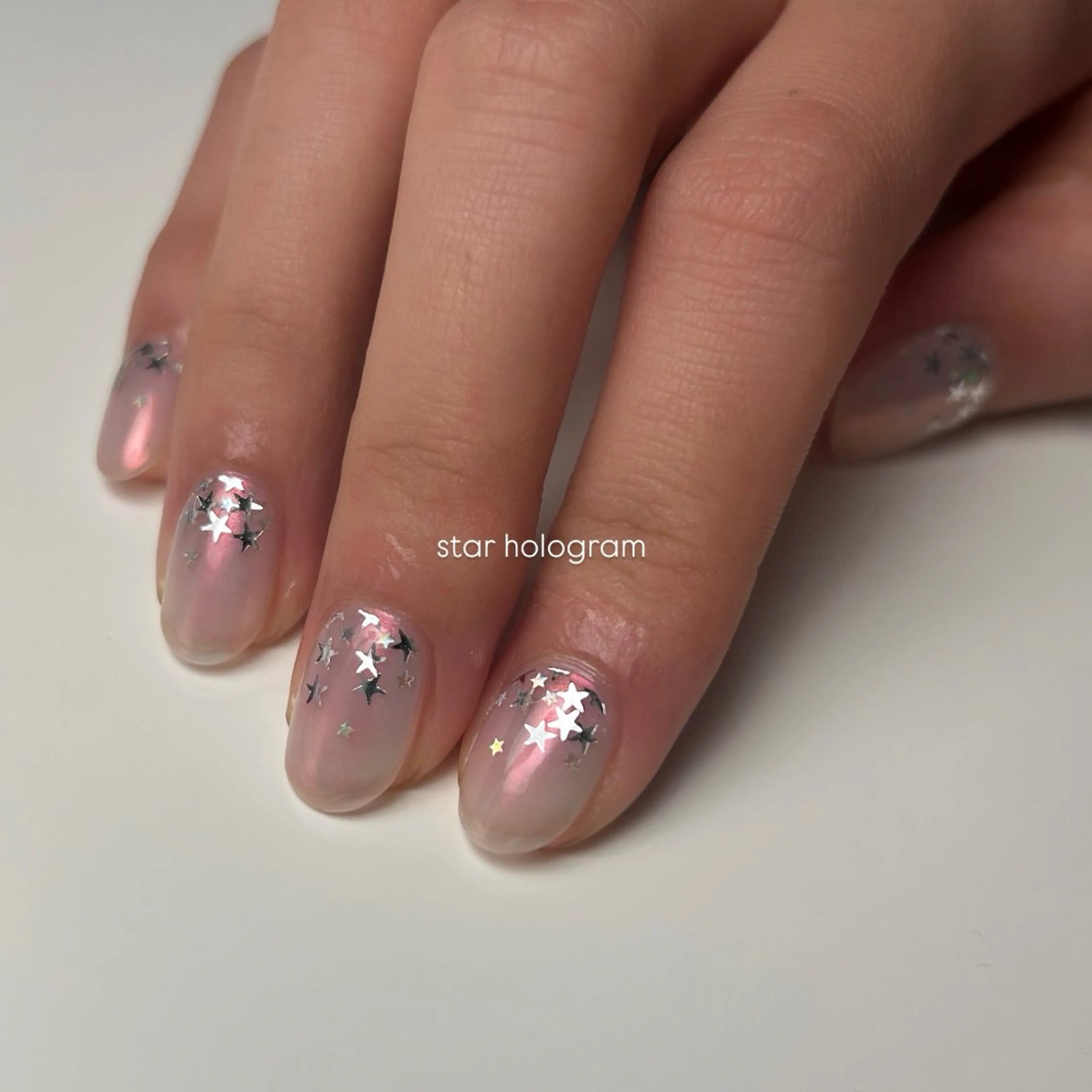 ネイル オーロラネイル ハンドネイル 裕美 広尾|恵比寿ネイルのネイルデザイン