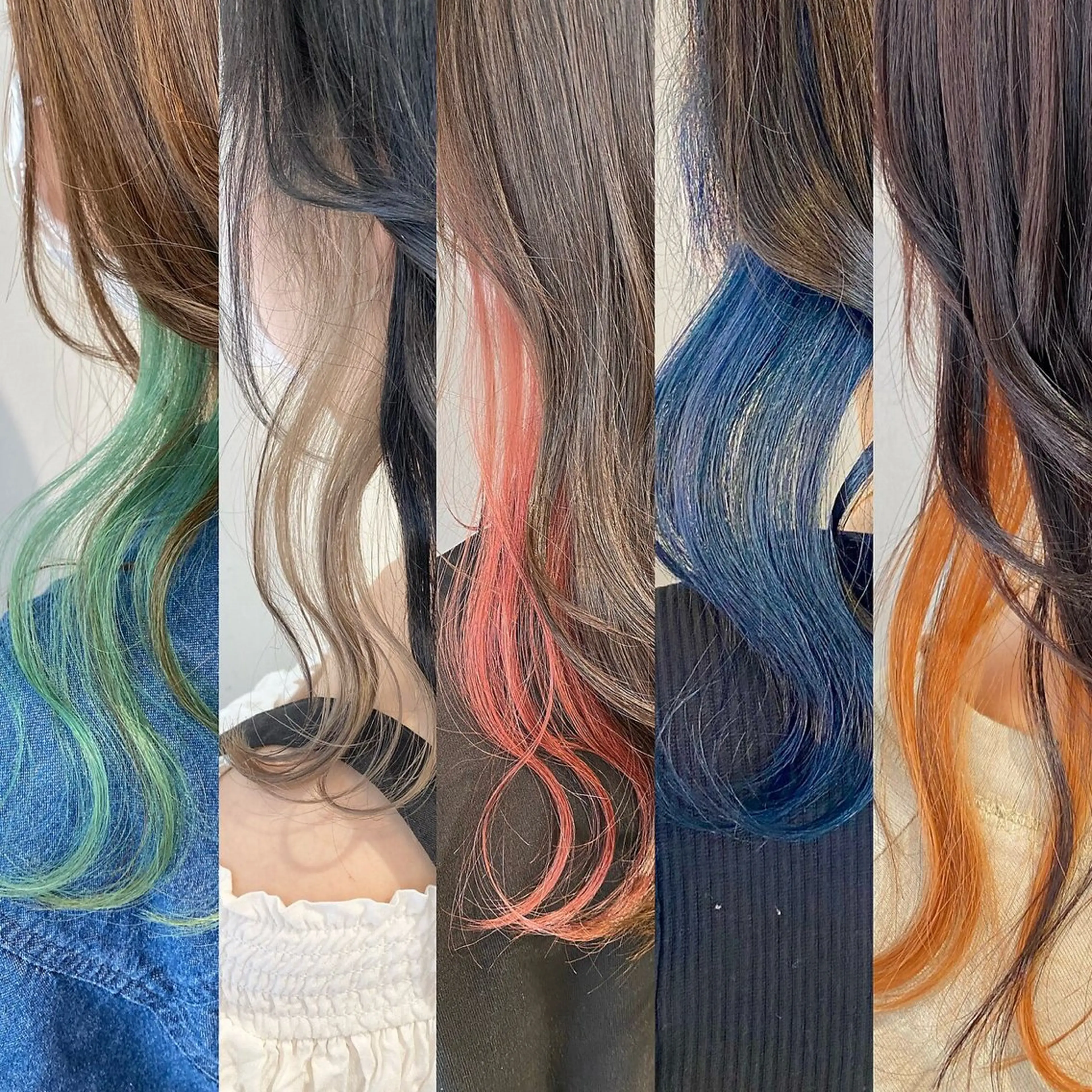 ロング カラー バレイヤージュ ブリーチ ケアブリーチ ダブルカラー グラデーションカラー Rikuto/原宿 /バレイヤージュのヘアスタイル