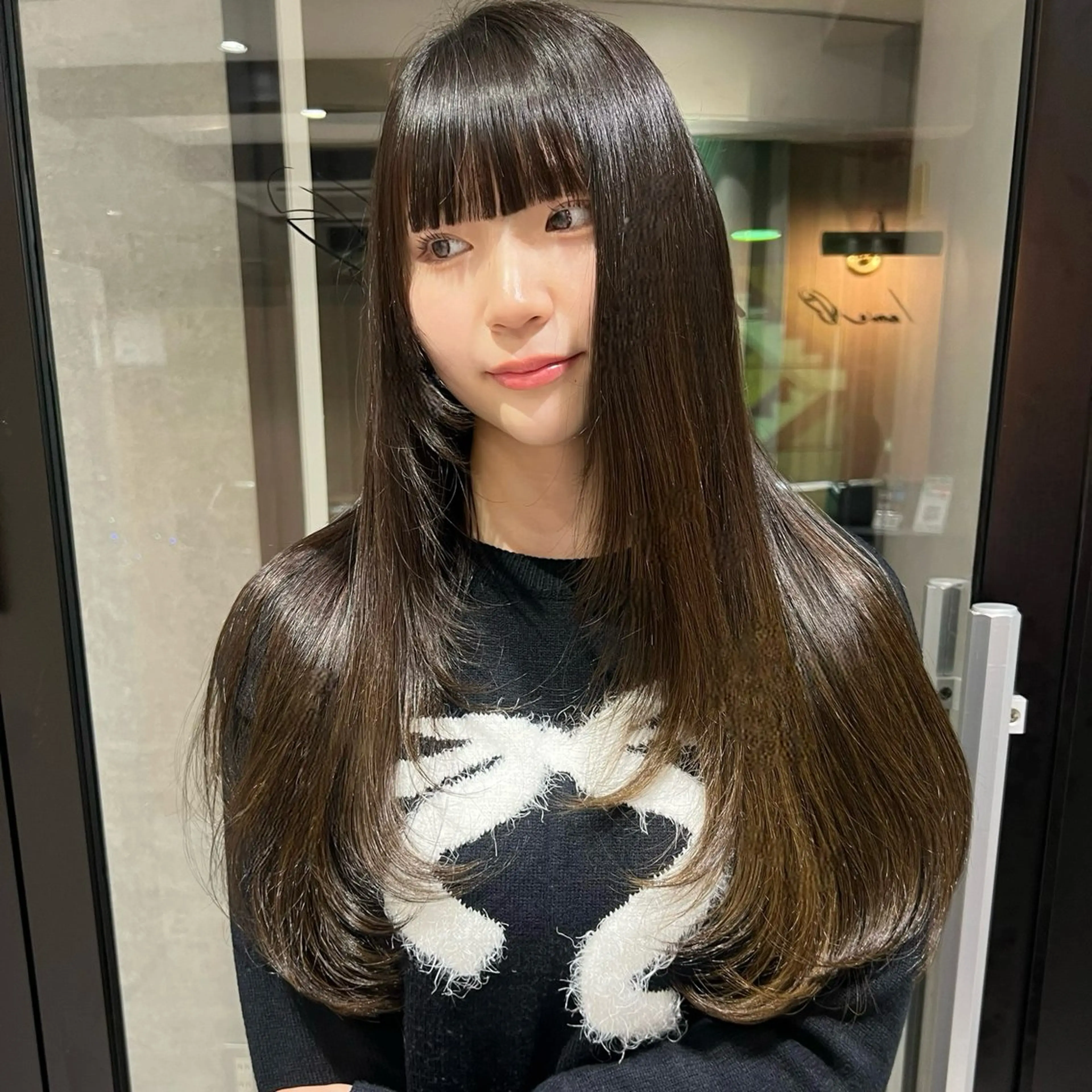 ロング レイヤーカット シャギー カット AI TOKYO　S所属・mizuki 【韓国レイヤー】のヘアスタイル