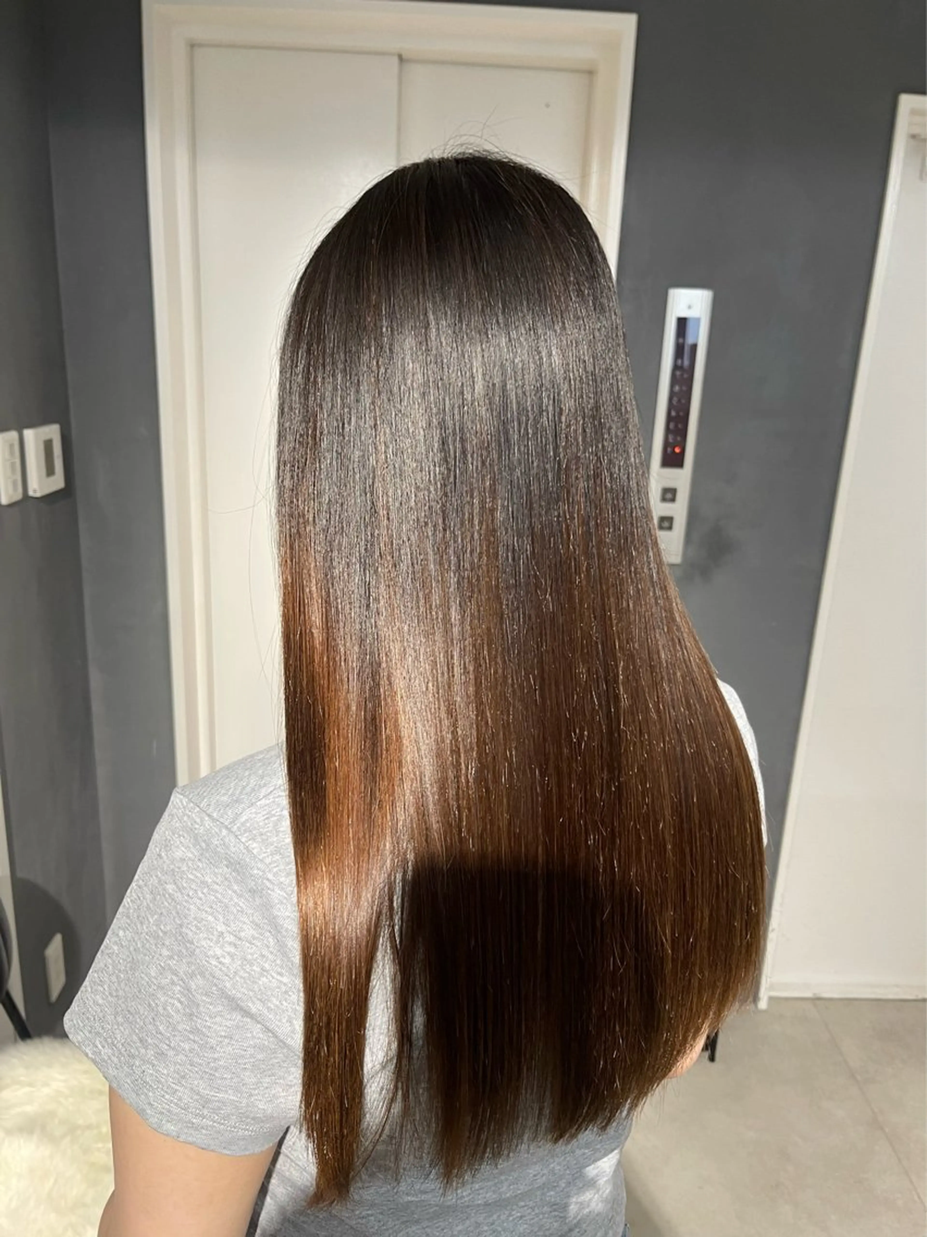 ロング カット 縮毛矯正 トリートメント 縮毛矯正/美髪 NENE/CIENのヘアスタイル