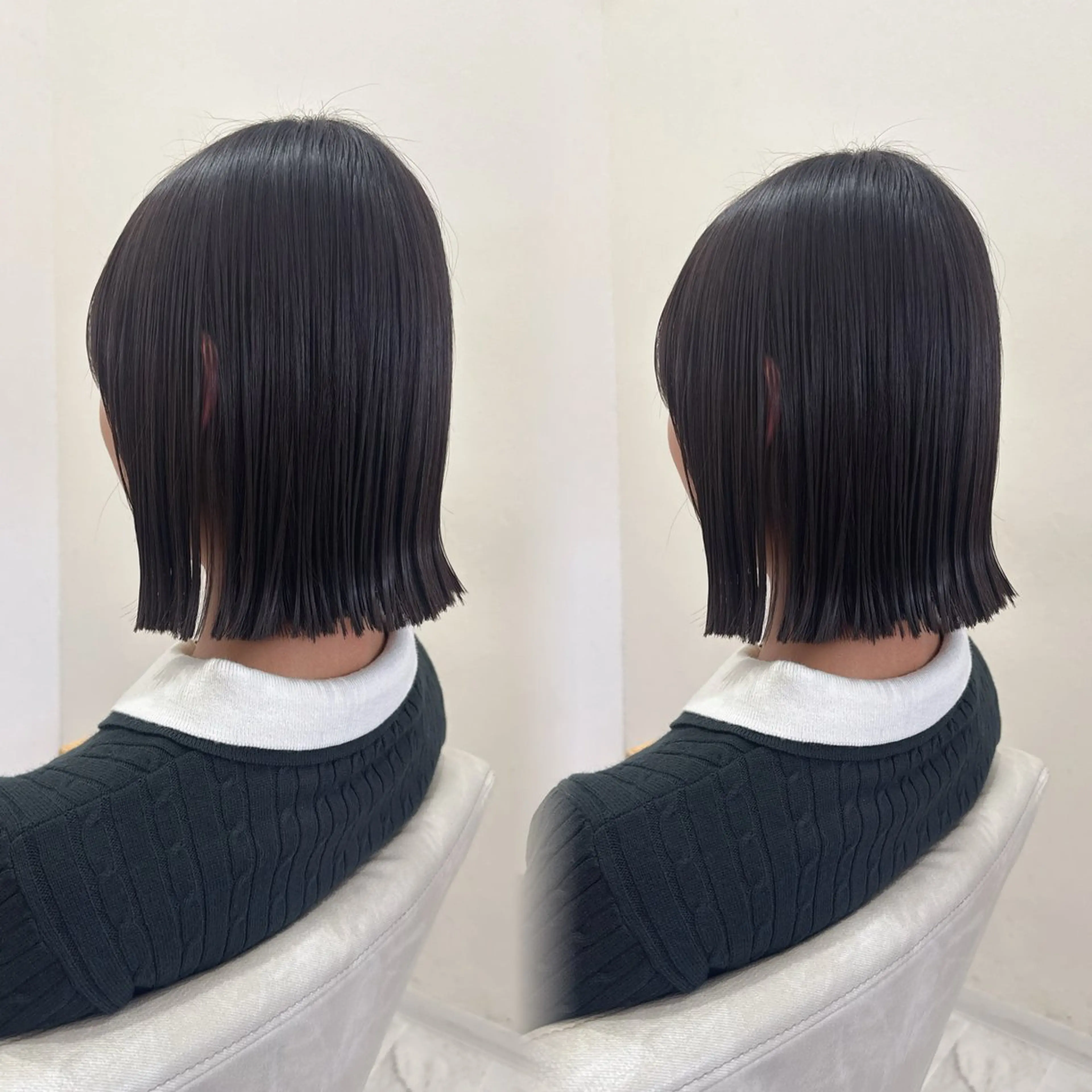 ミディアム 切りっぱなしボブ ショートボブ ボブ 韓国風ヘア 小顔カット カット 縮毛矯正 トリートメント 🫧ショート・ボブ・ 似合わせ🫧井上歩のヘアスタイル