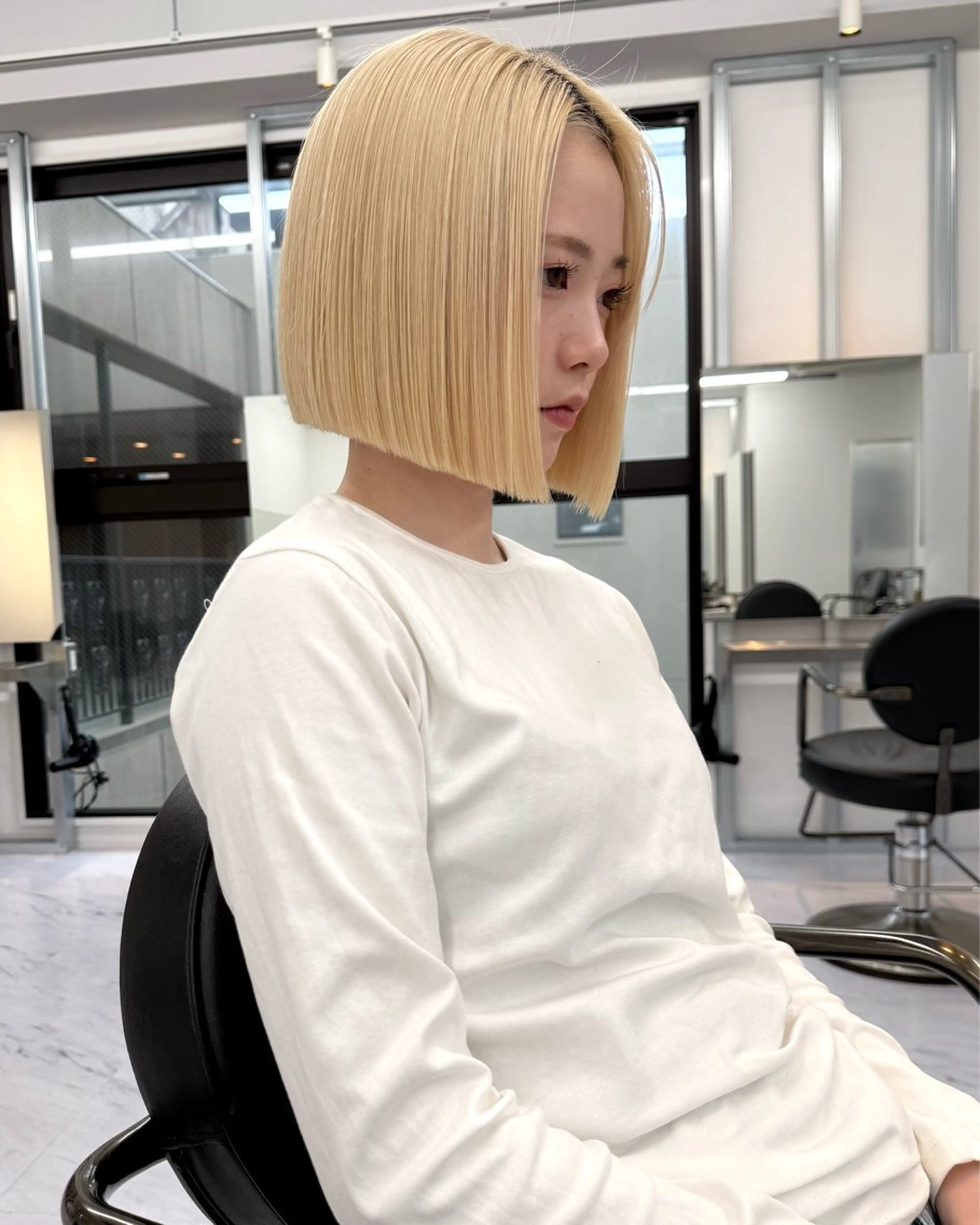 カラー ハイトーンカラー ViVIE 福岡天神 🎀高橋桜花のヘアスタイル