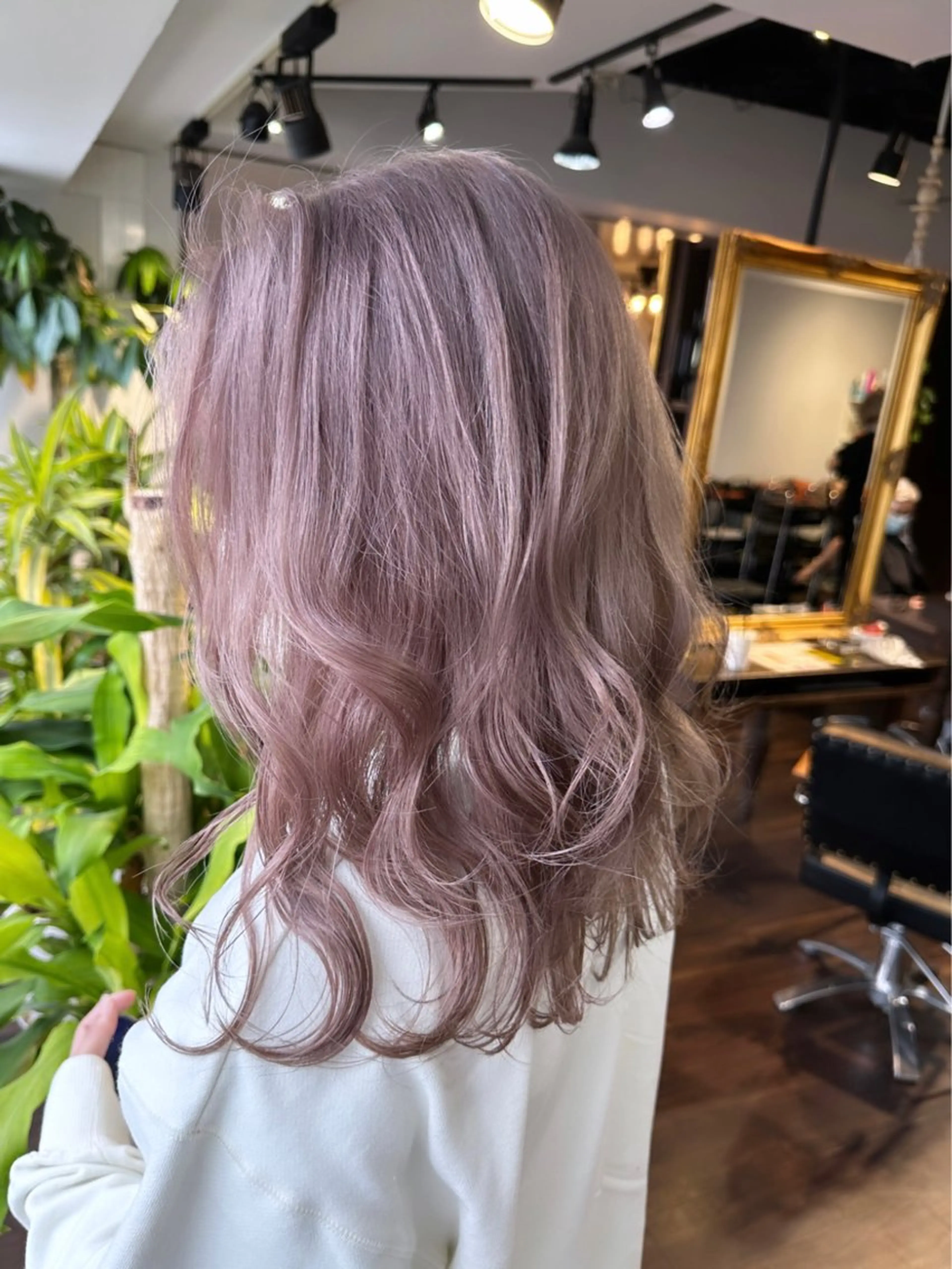 セミロング カラー ヘアアレンジ カット ヘアカラー トリートメント 心斎橋ダブルカラー ボブ/レイヤーのヘアスタイル