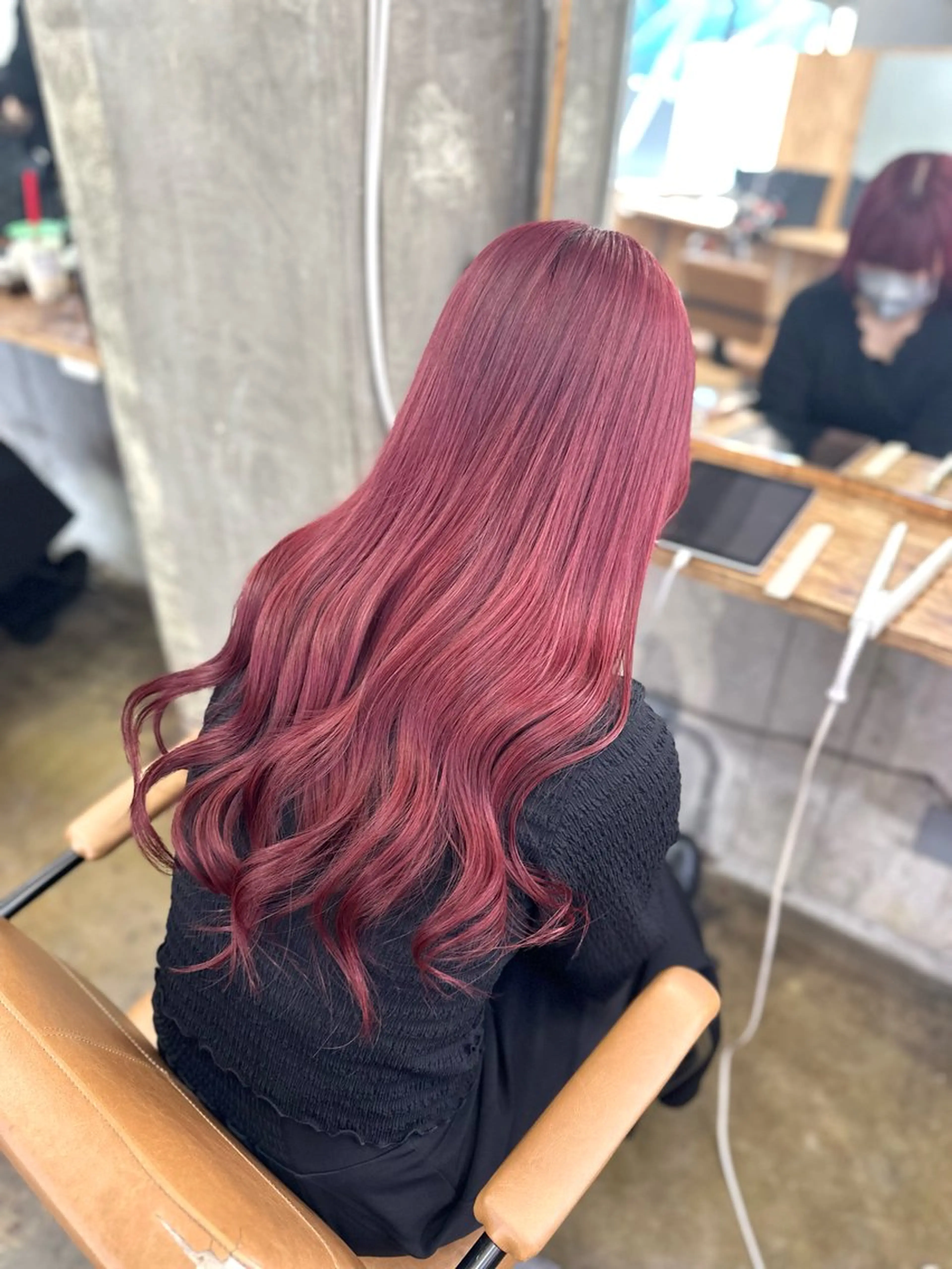 ロング カラー ヘアカラー トリートメント ︎︎カイ ミズキ 🐰𝜗𝜚のヘアスタイル
