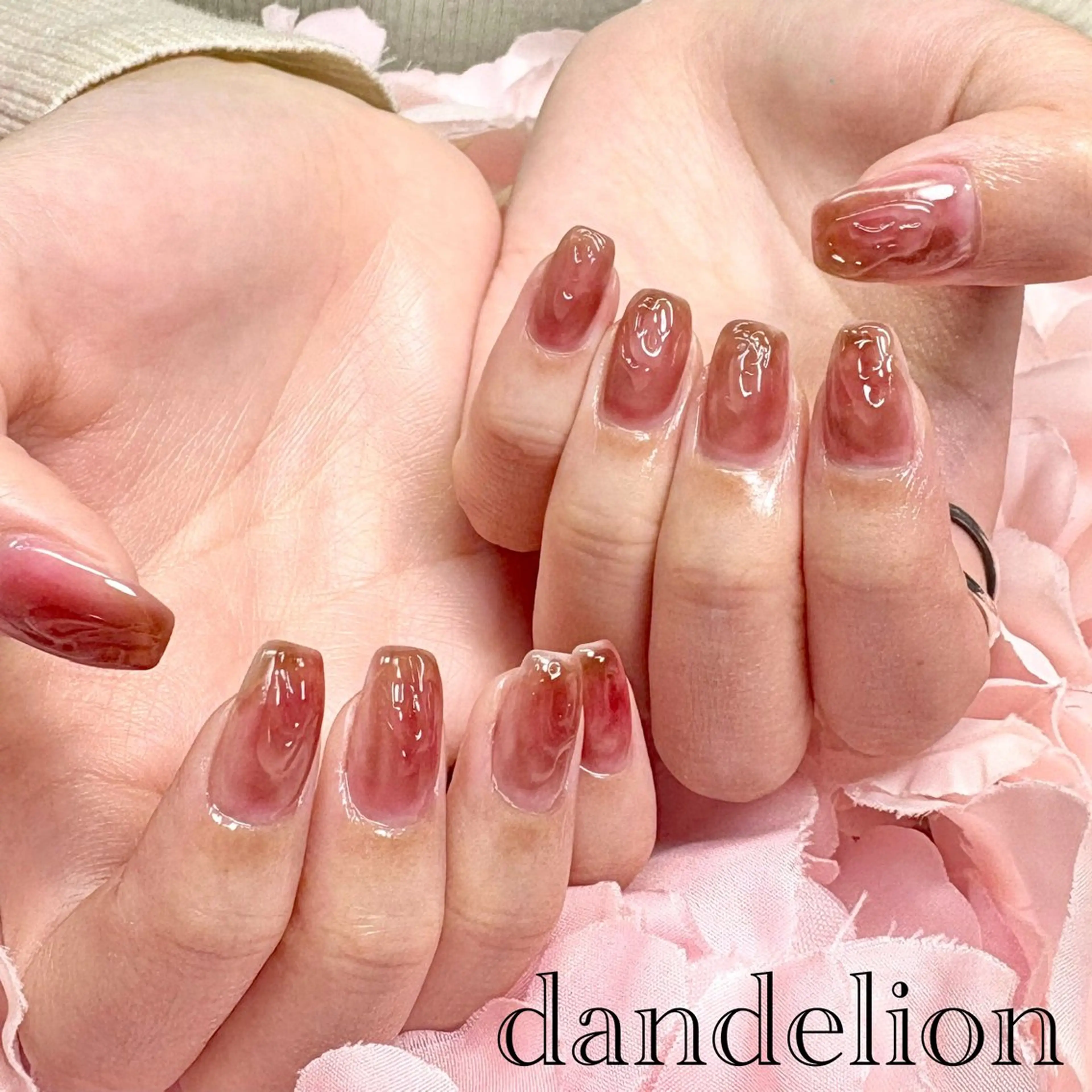 ネイル ハンドネイル ハンドケア dandelion ダンデライオンのネイルデザイン