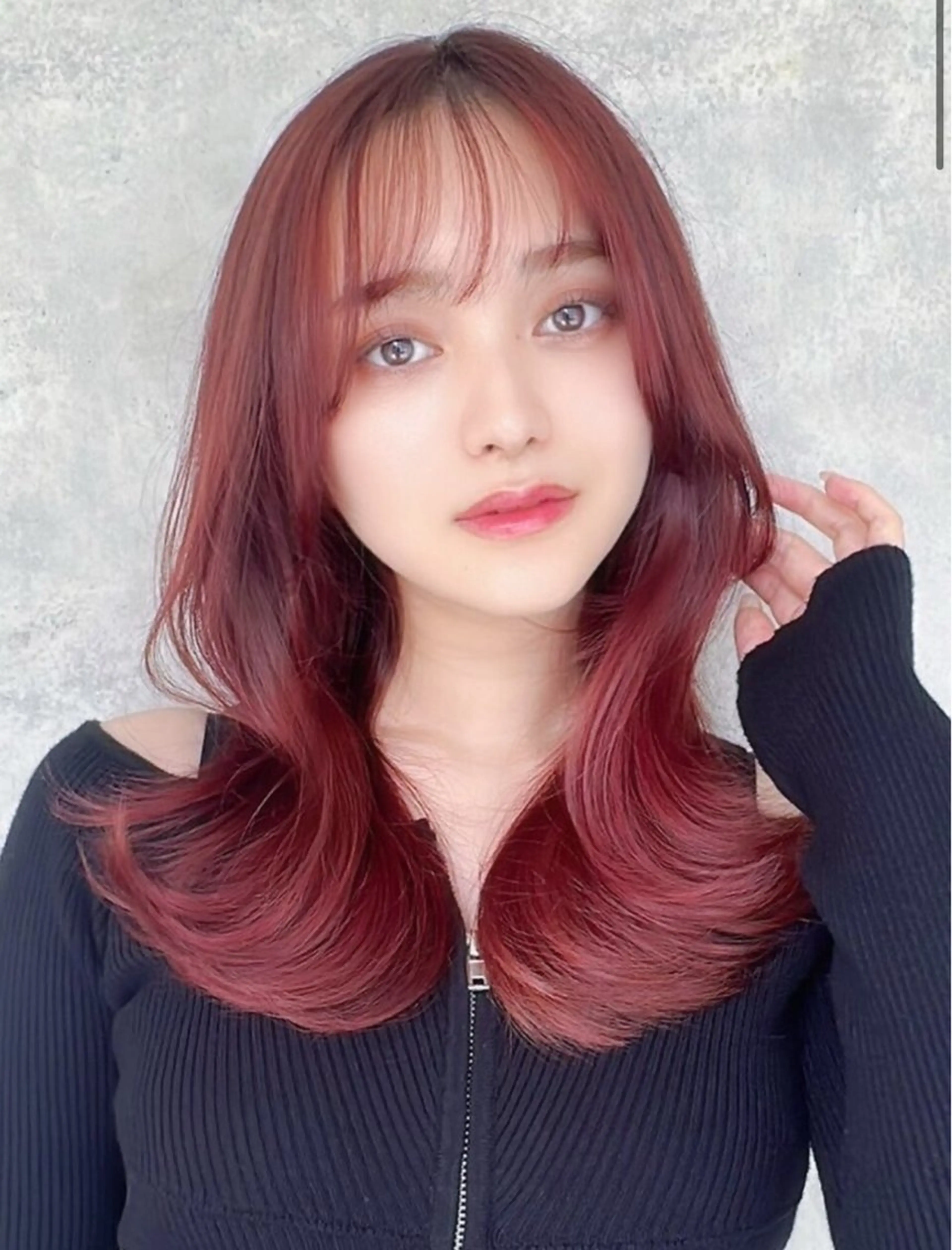 カラー レッドカラー カット ヘアカラー ゆるふわモテ髪🍀/ 艶カラー/HIROのヘアスタイル