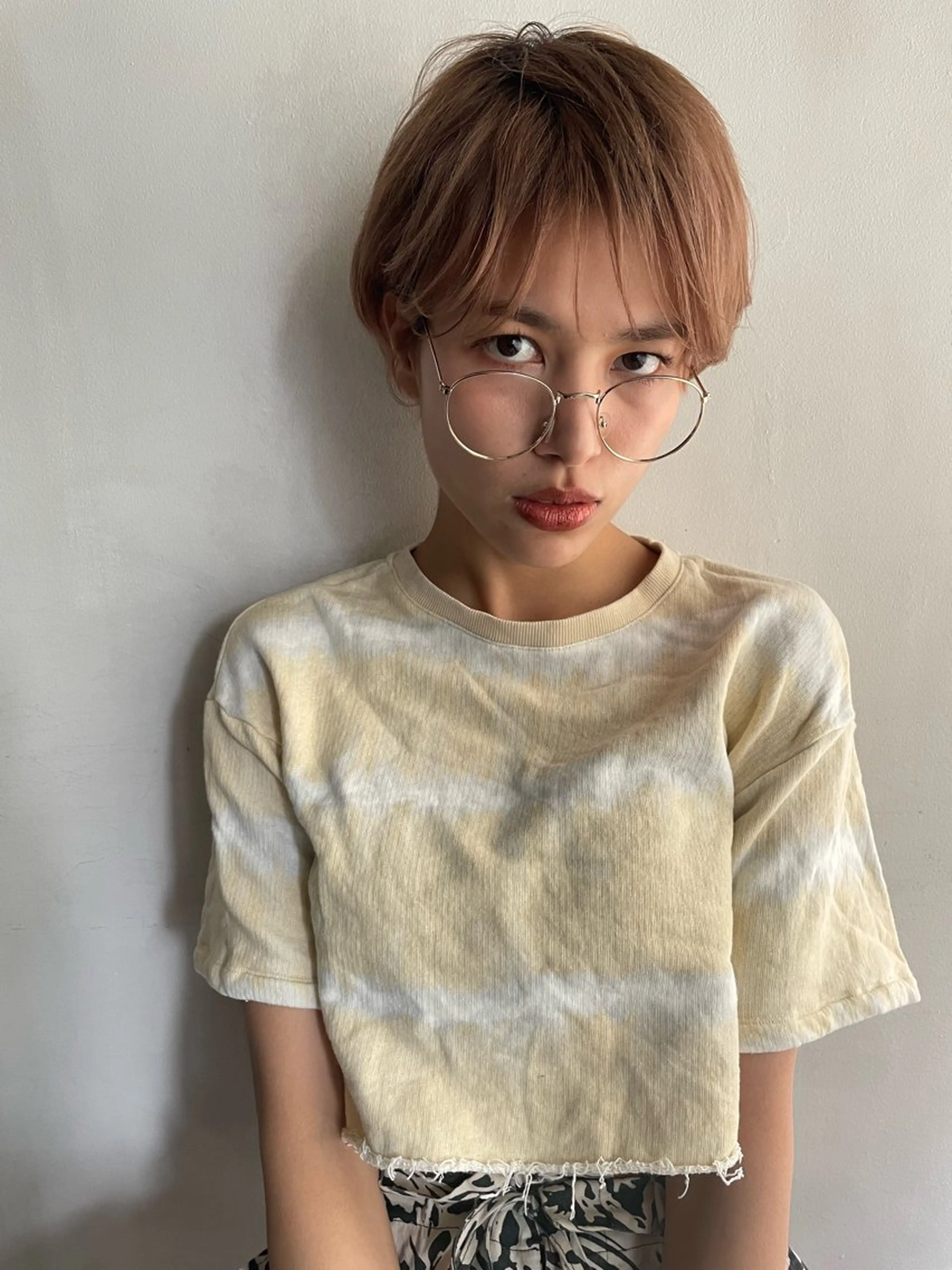 ショート カラー カット ヘアカラー トリートメント ショート/ボブ専門 宮脇美奈/南船場のヘアスタイル