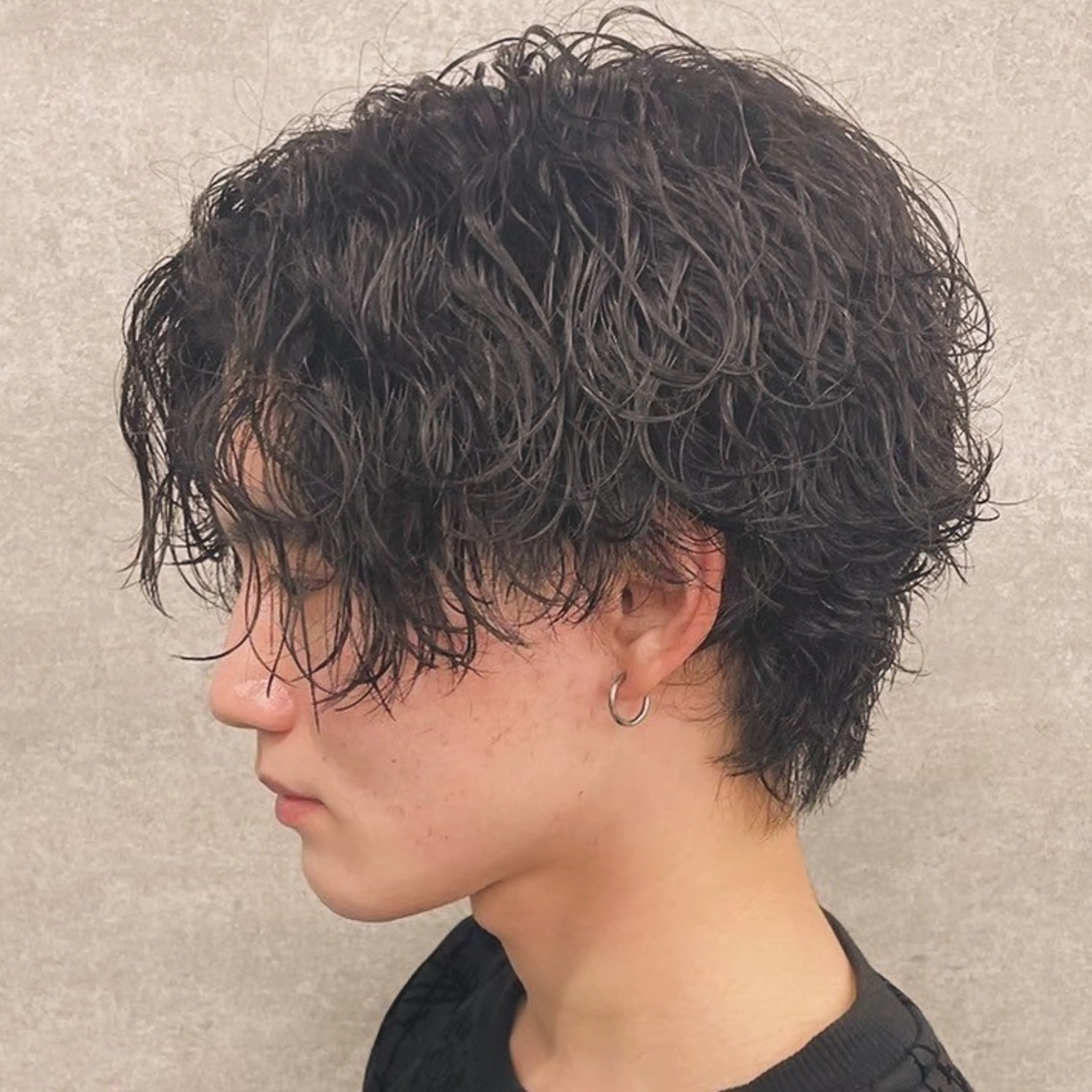 ショート パーマ ヘアアレンジ メンズ 髪質改善 トリートメント 川合 智之のヘアスタイル