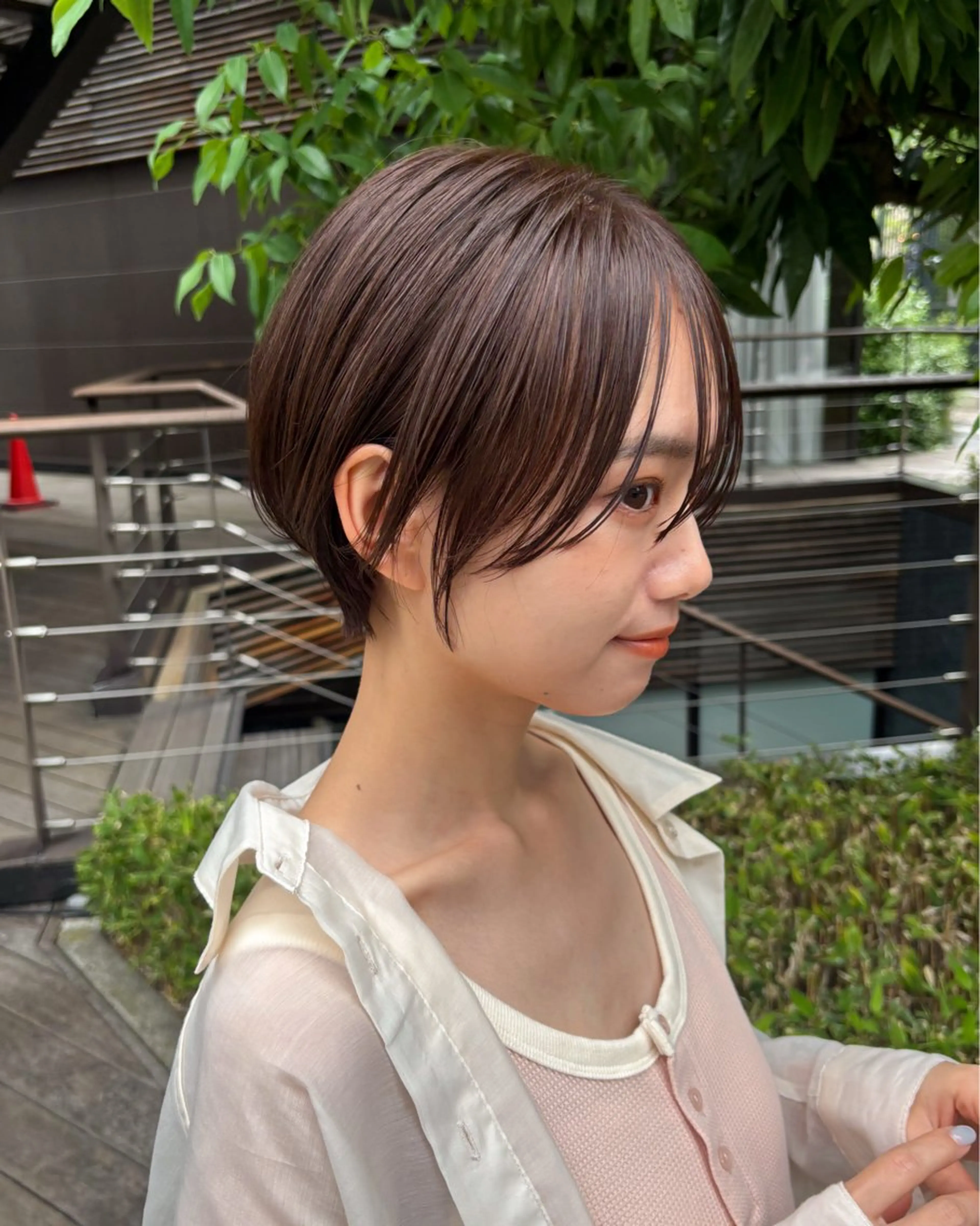 ショート 透明感抜群オリーブ/ ショウキのヘアスタイル