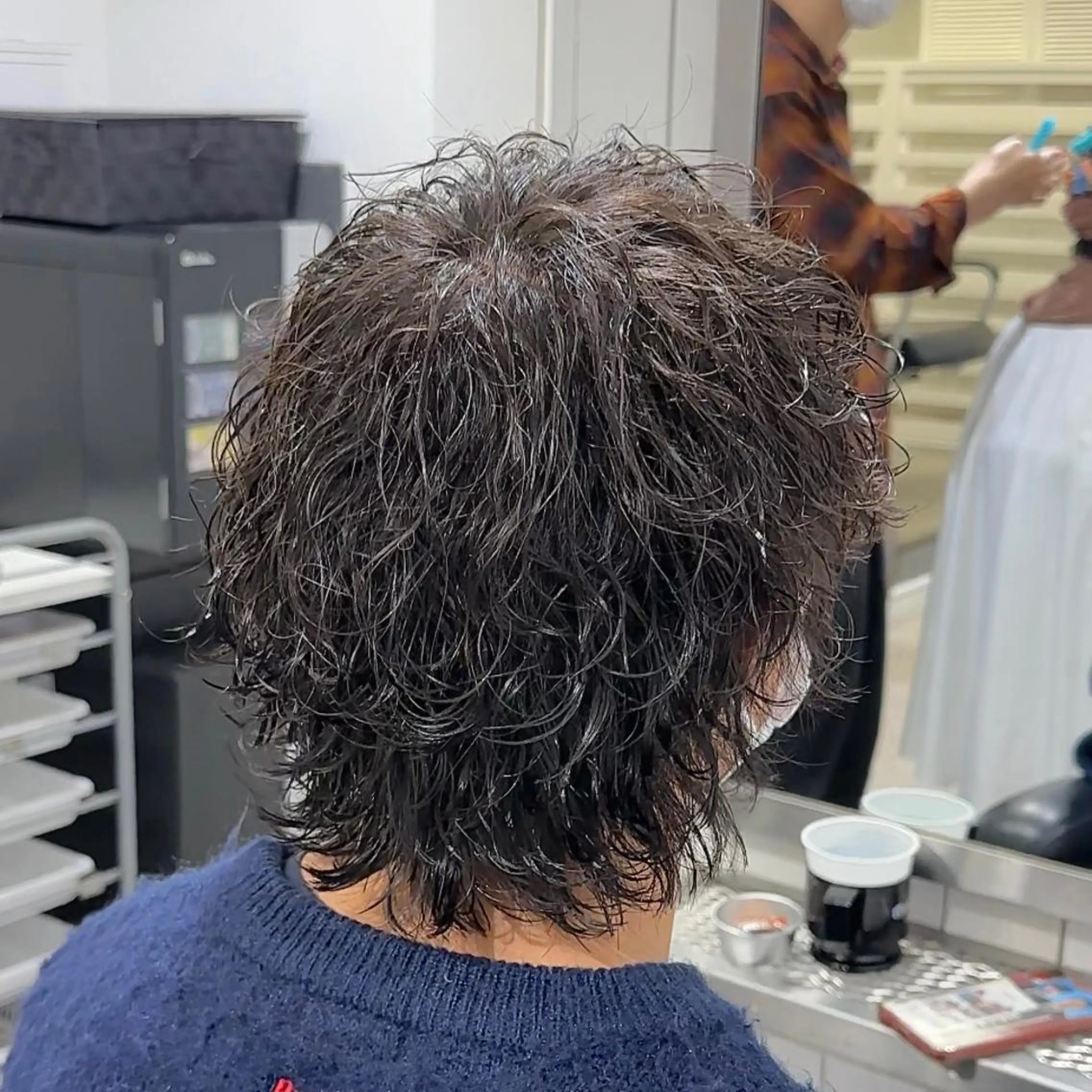ショート パーマ メンズ マッシュウルフ マッシュ メンズパーマ 波巻きパーマ メンズウルフカット カット パーマ dot.グループ指名 No.1橋本滉太のヘアスタイル