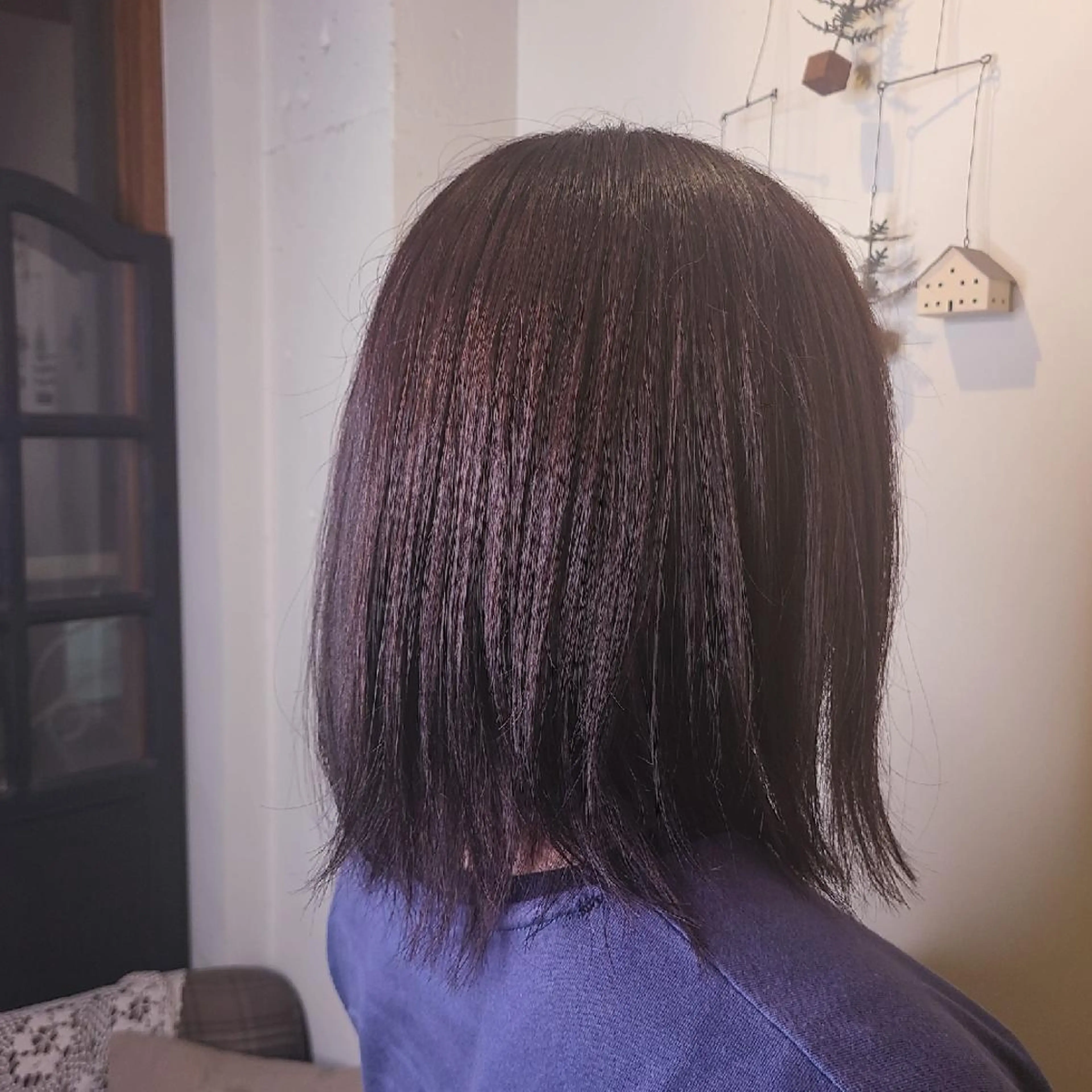 ミディアム カラー ブリーチ パープルカラー ヘアカラー トリートメント Hazumi Ayanoのヘアスタイル