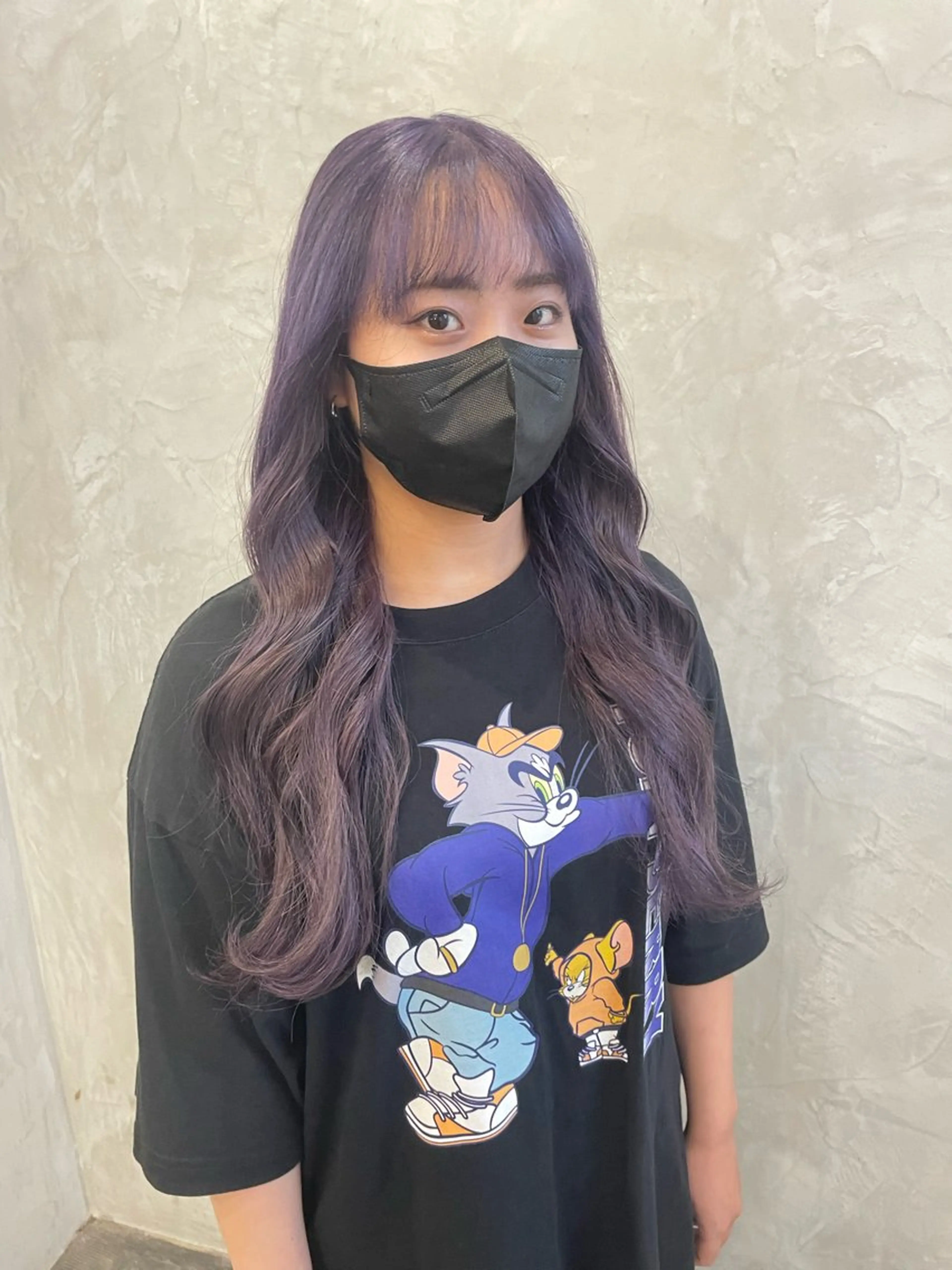 カラー ブリーチ ラベンダーカラー fudge所属・MaisonHALU 松浦光咲のヘアスタイル