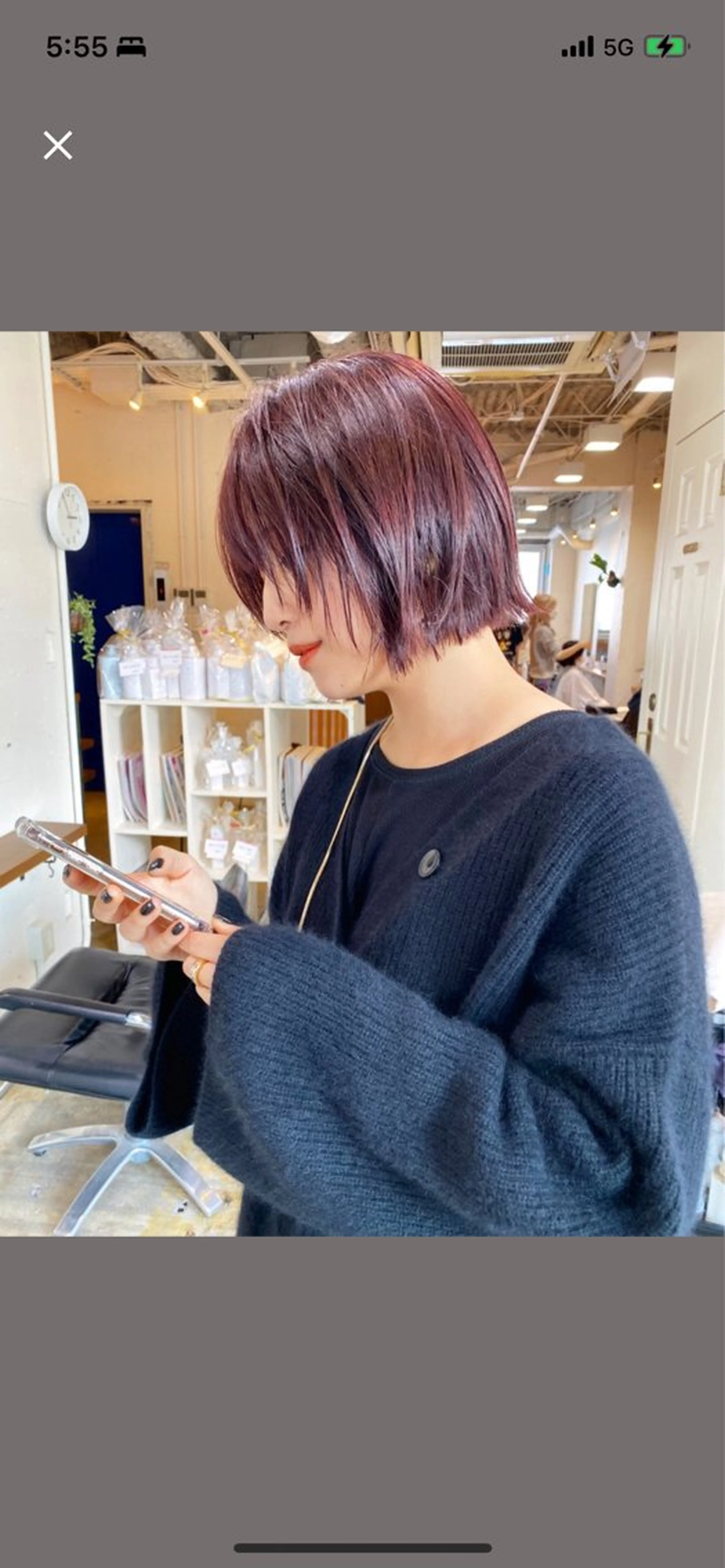 ショート カラー RIN／韓国ヘア レイヤーカットのヘアスタイル