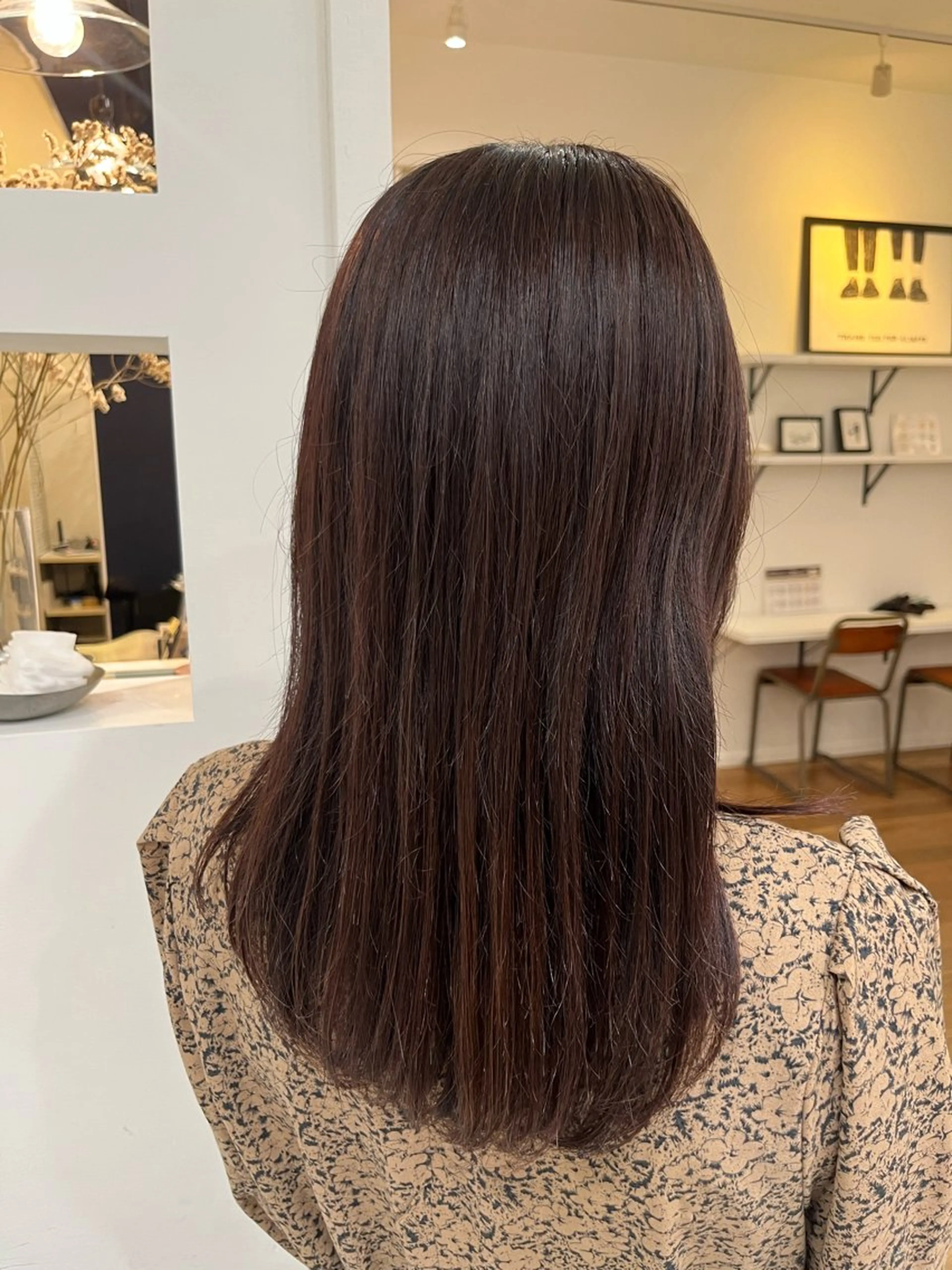 セミロング カラー ラベンダーカラー 無料カットモデル‪✨ ✂️Nanami🌷のヘアスタイル