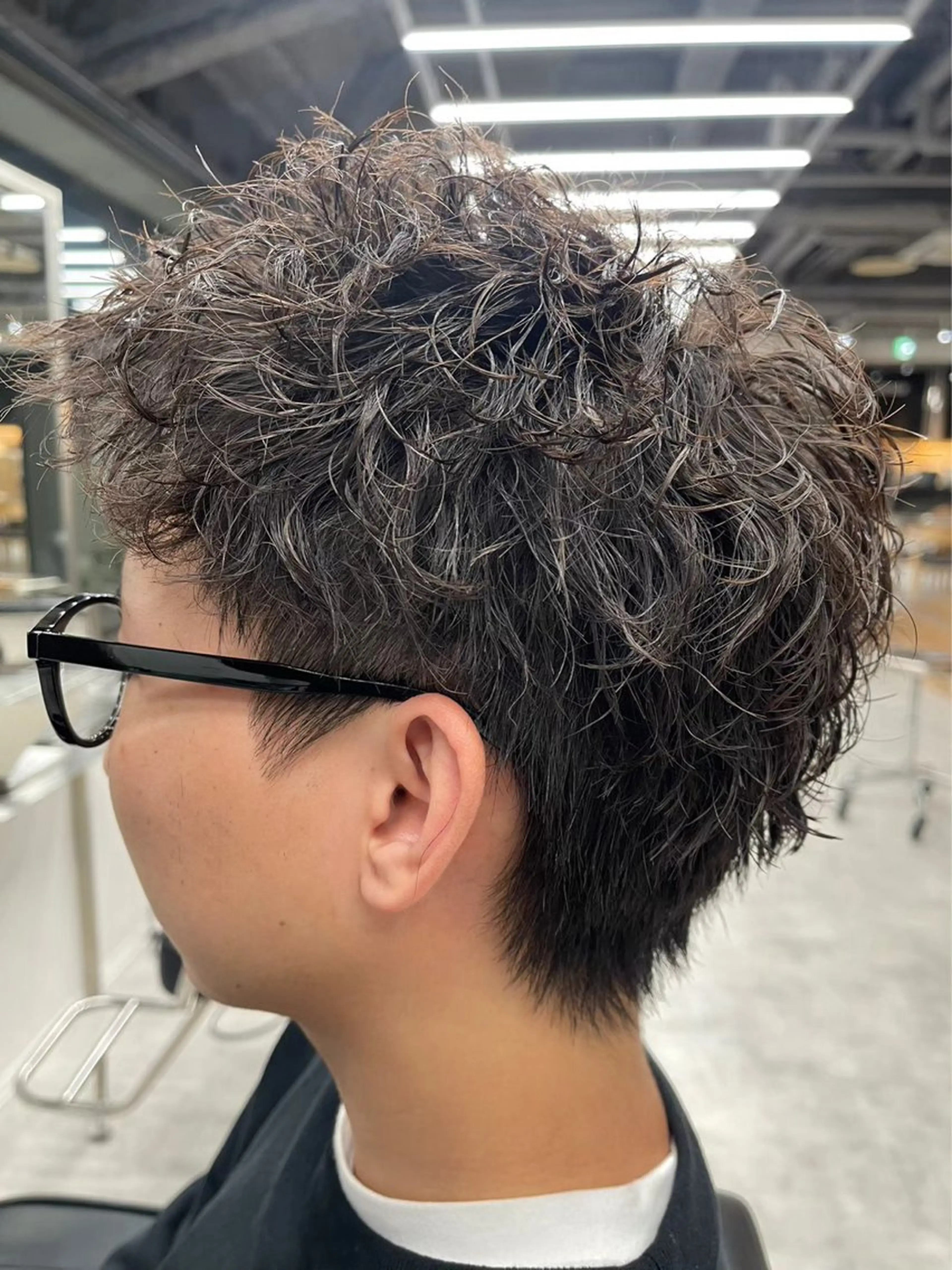 ショート パーマ メンズ カット パーマ メンズパーマ/新潟/ 万代／田崎亮🌟のヘアスタイル