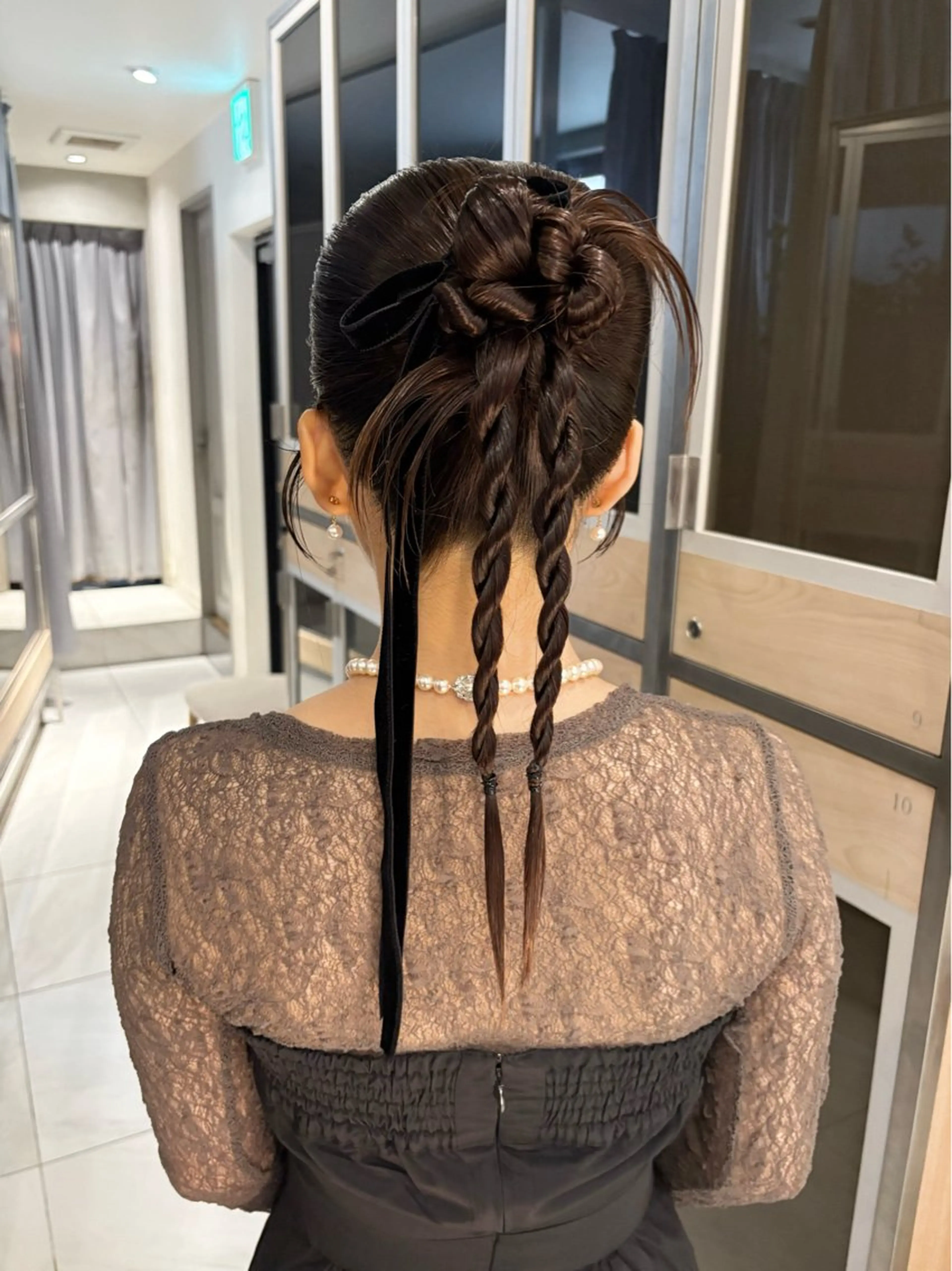 ロング カラー ヘアカラー トリートメント ヘッドスパ ヘアセット 艶髪/ダークトーン 🩶丸山日向のヘアスタイル