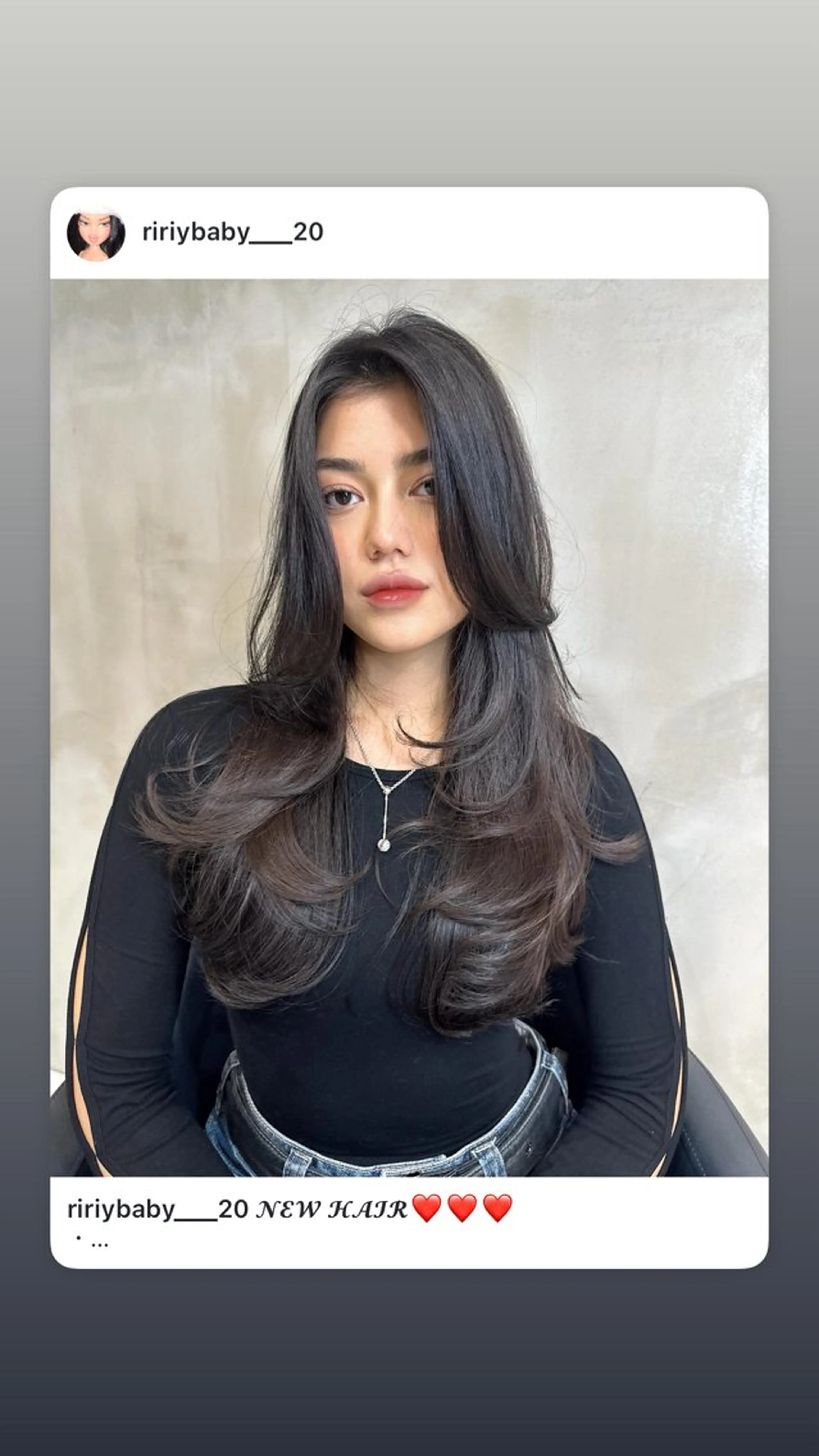 ロング ヘアカラー HASEGAWA RIKOのヘアスタイル