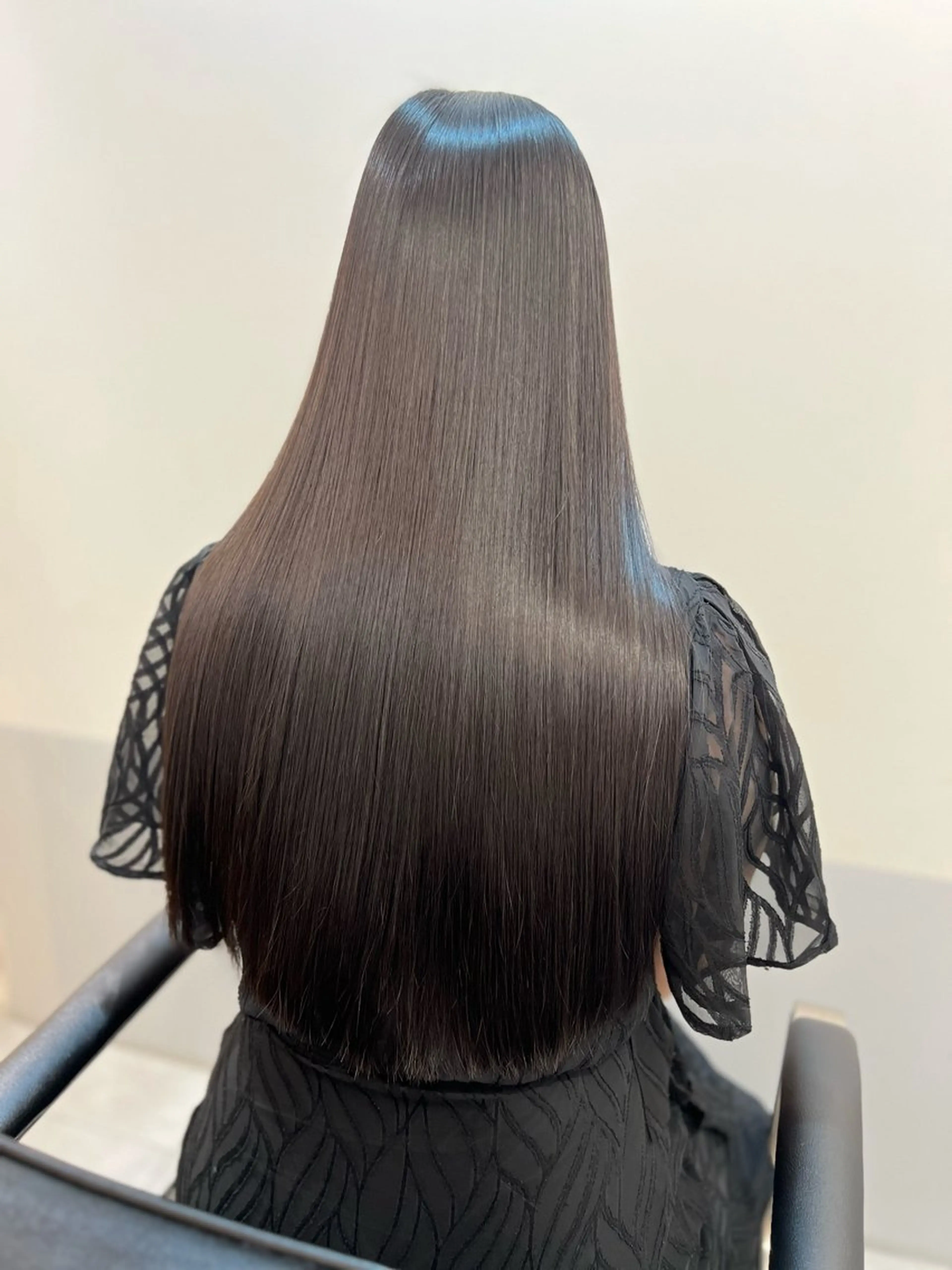 ロング 髪質改善 縮毛矯正 酸性ストレート カット 縮毛矯正 トリートメント 神戸ボブ✂️ ioe三宮/田 伸佳のヘアスタイル