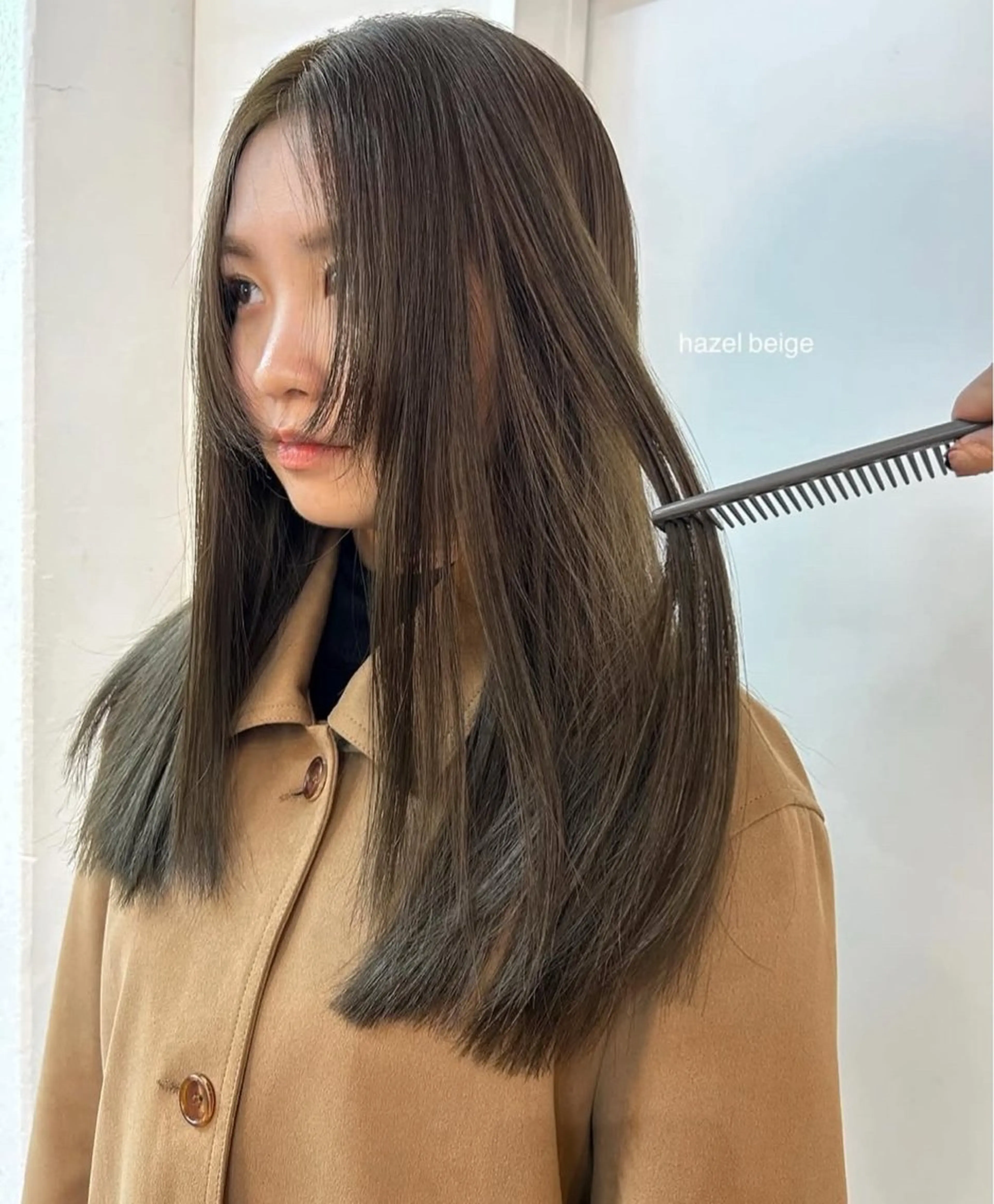 ロング カラー ヘアカラー トリートメント とむ/似合わせカット /ブリーチなしカラーのヘアスタイル