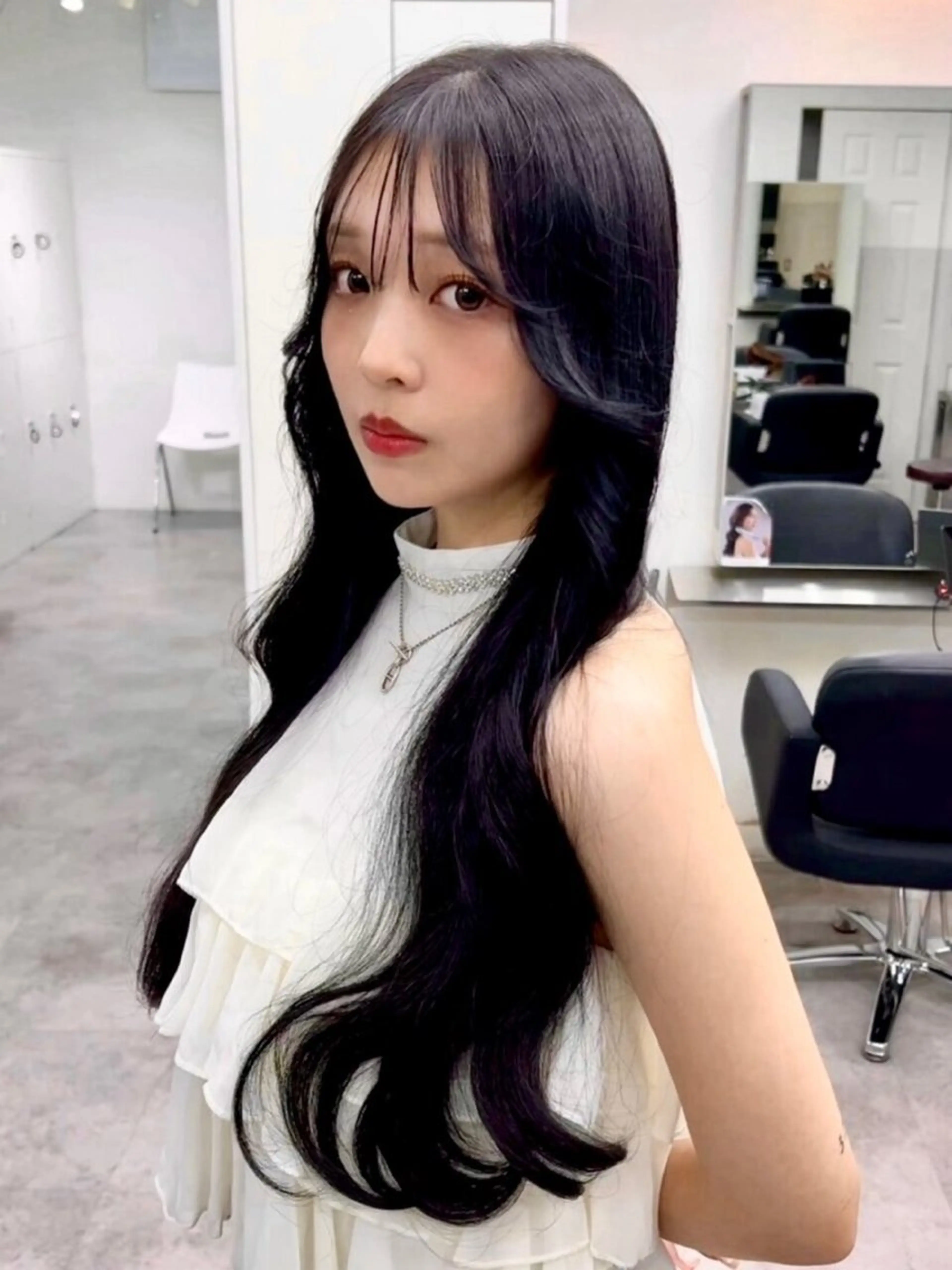 ロング カット ヘアカラー トリートメント 透明感カラー×髪質 とぅるん艶・猿渡のヘアスタイル