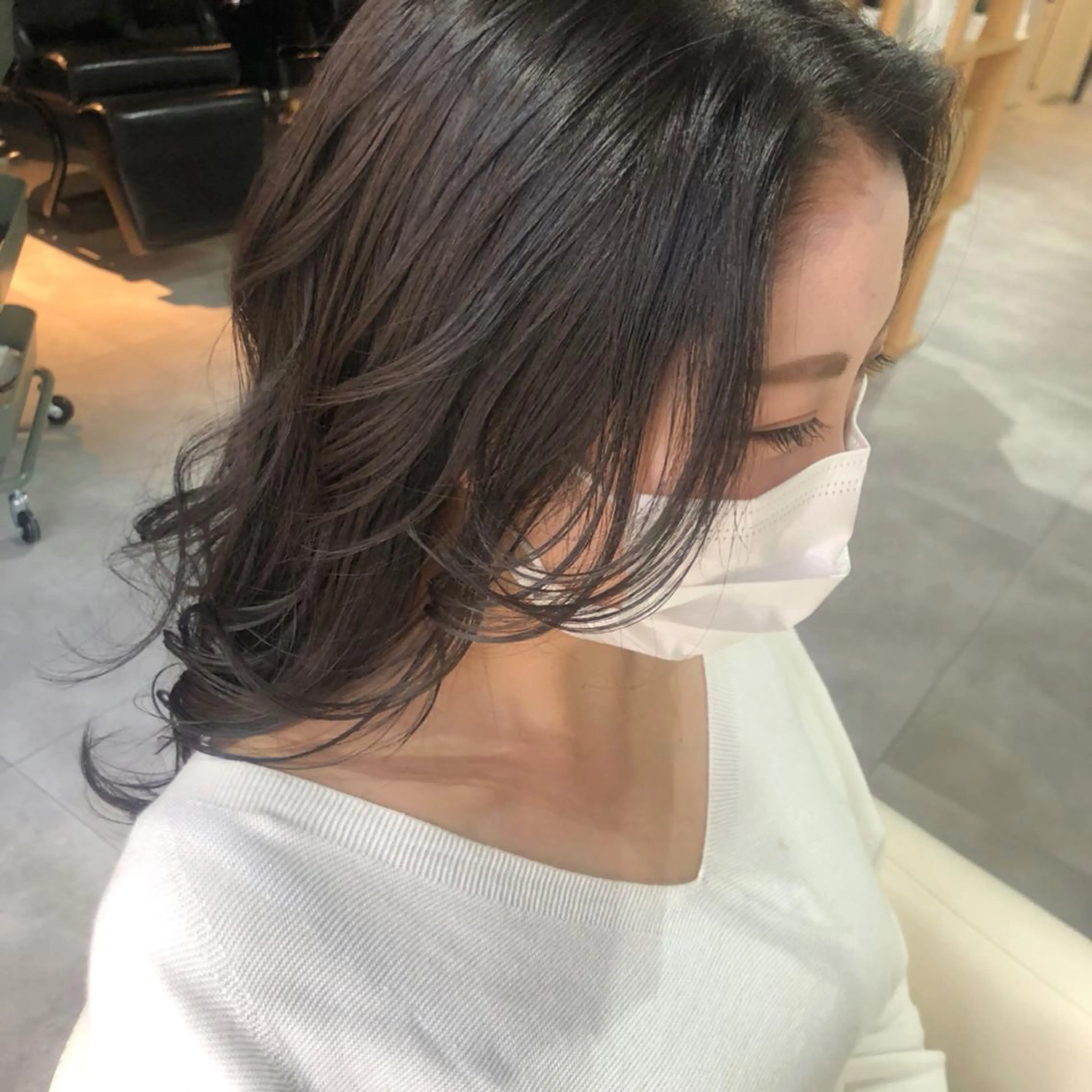 カラー シェアハピ ヤマモトのヘアスタイル