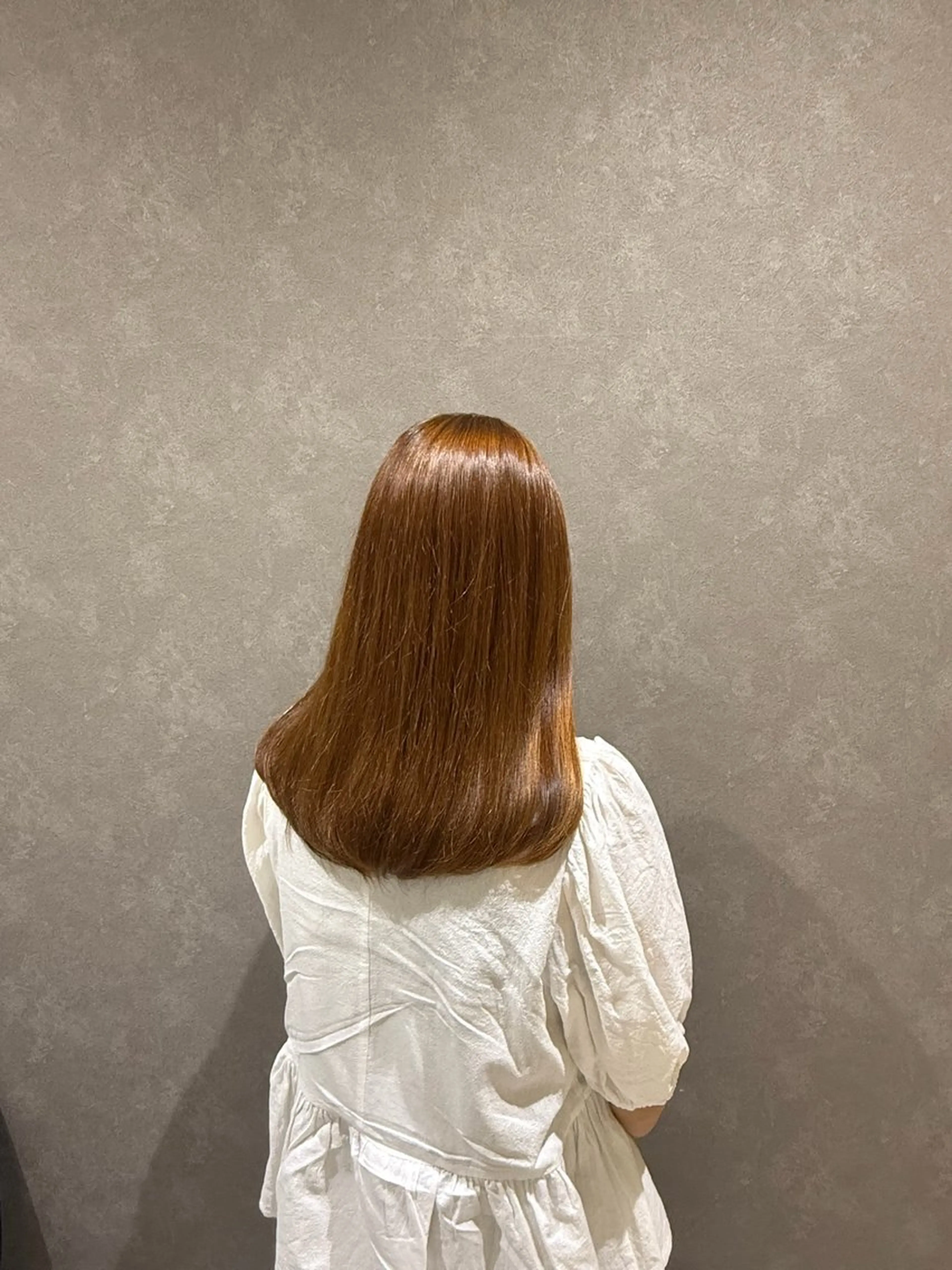 ミディアム カラー ブリーチ ブリーチなしカラー リー天王寺所属・Lee天王寺 Rinのヘアスタイル