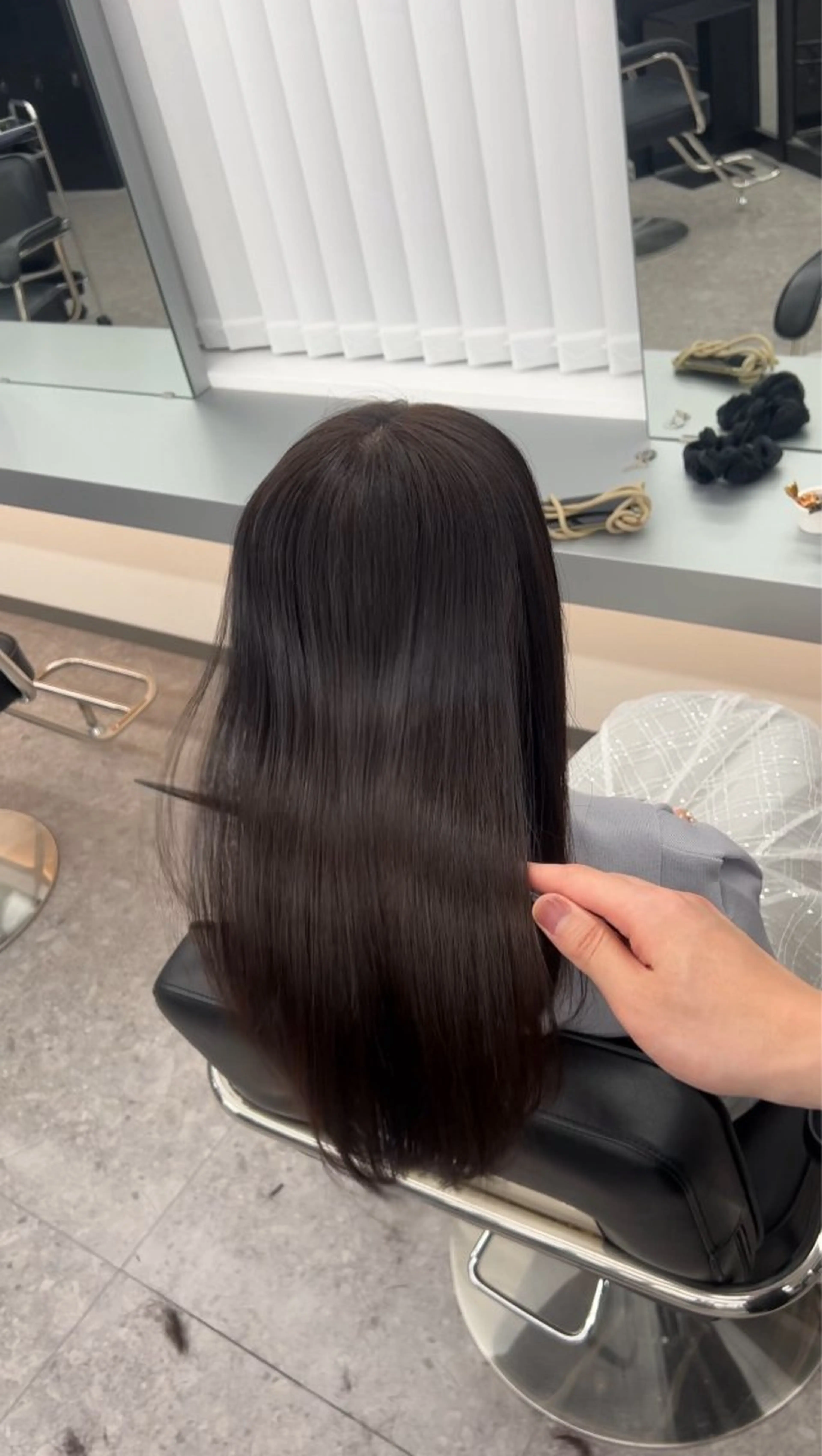 ミディアム 髪質改善ストレート /髪質改善/中内寛太のヘアスタイル