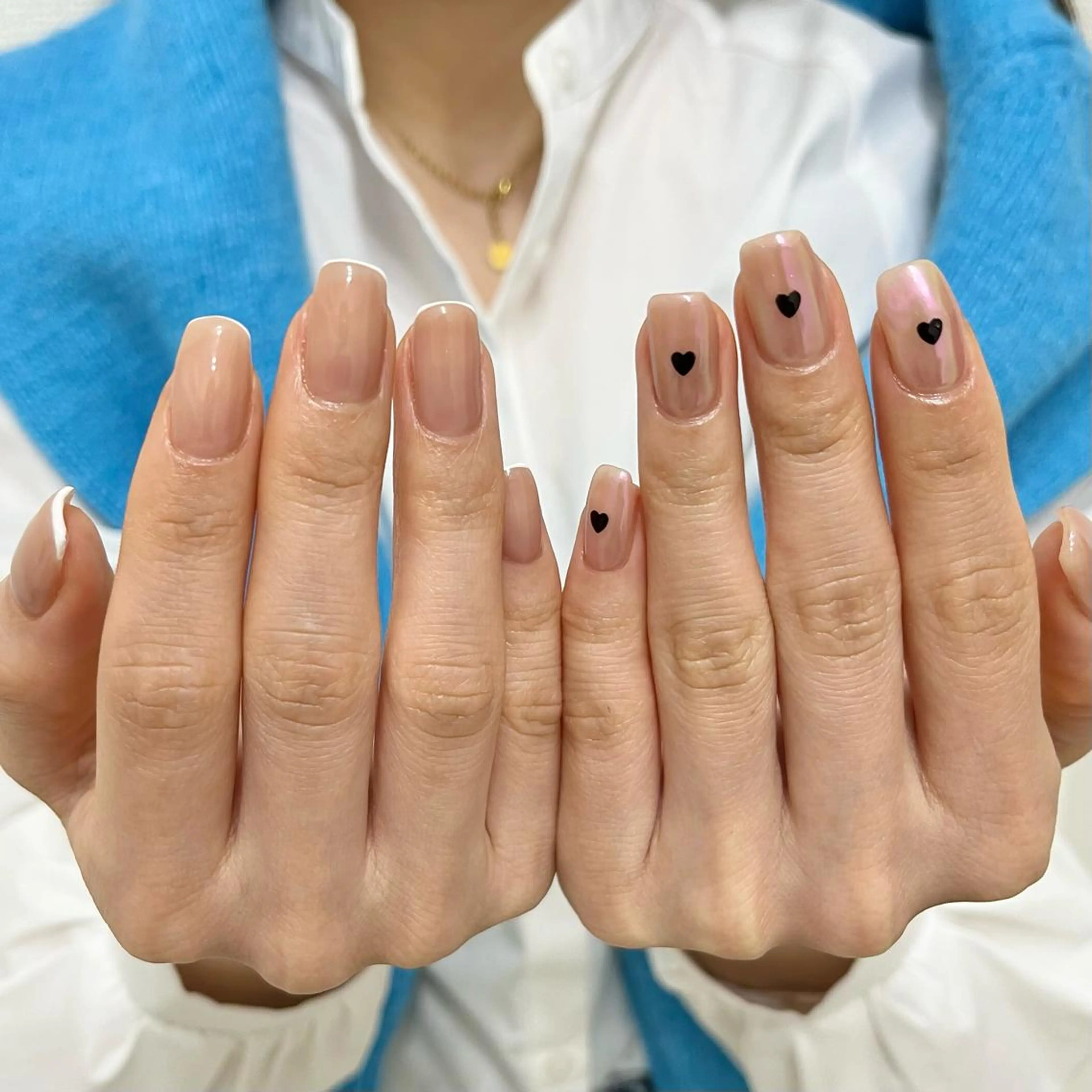 ネイル アートネイル シンプルネイル ハンドネイル nail salon O (en)所属・vegh. nail／阿波座のネイルデザイン
