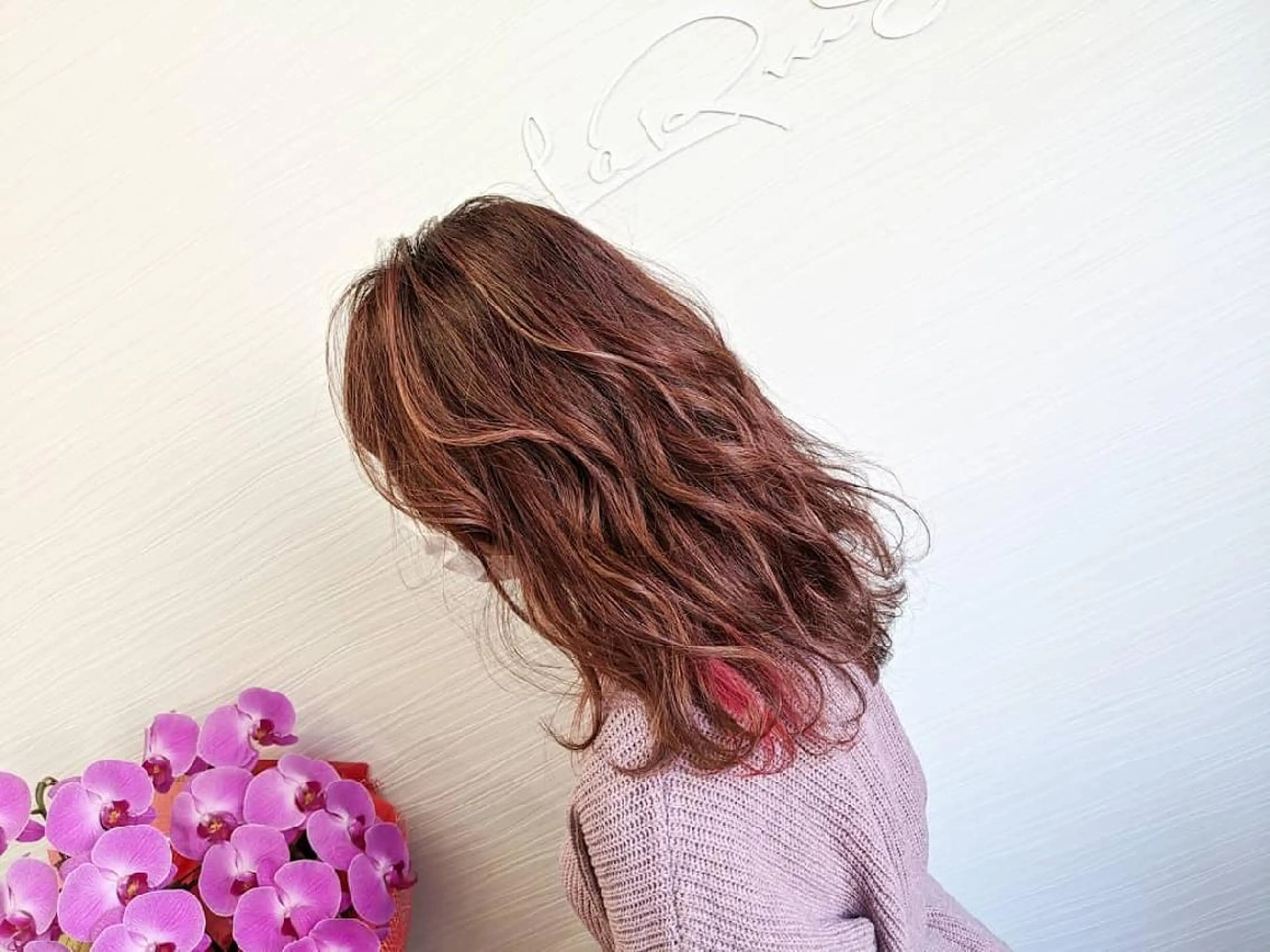 セミロング LaRmE 代表　穂原大和のヘアスタイル