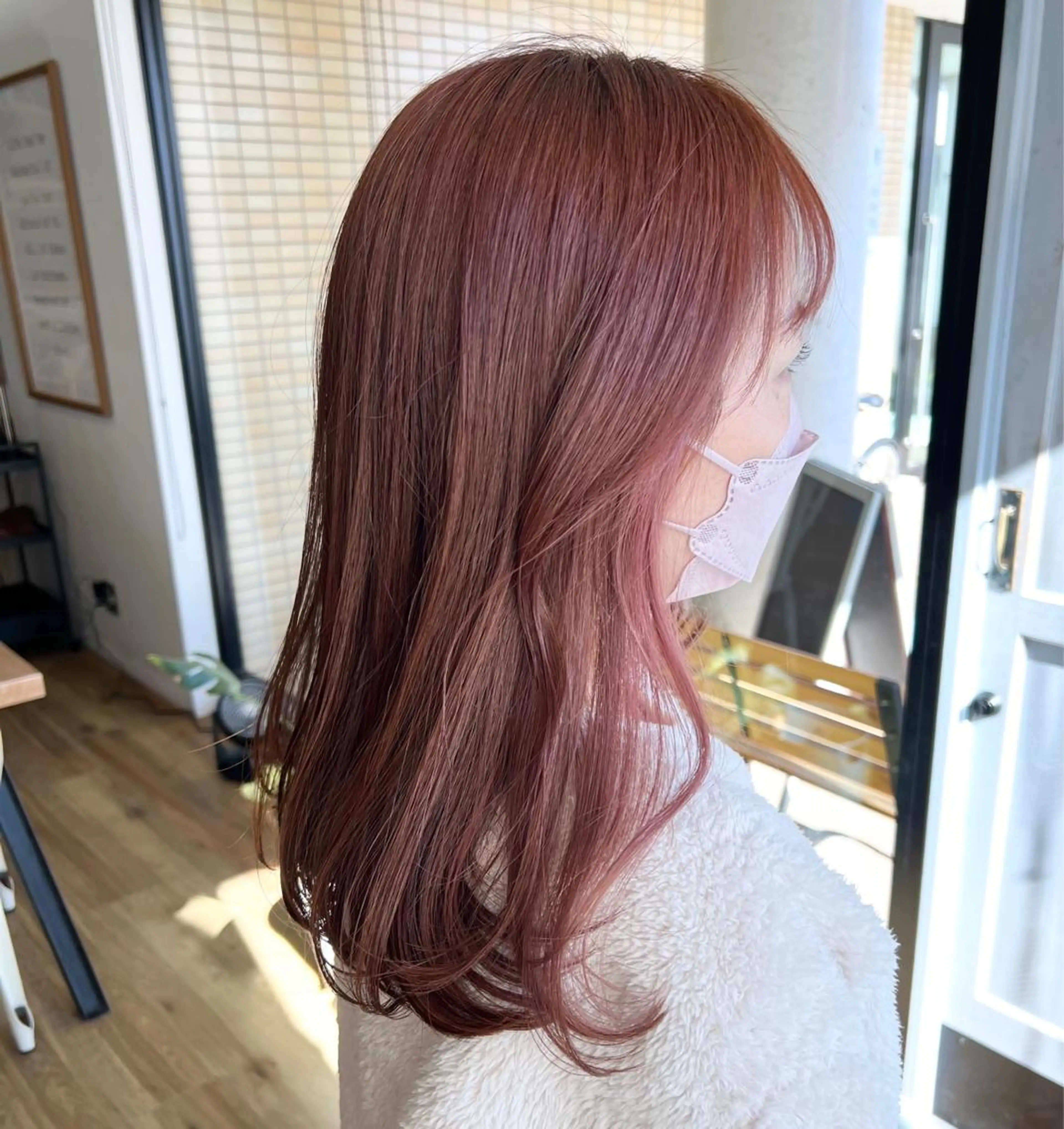 ロング ヘアカラー トリートメント 堀 望美のヘアスタイル