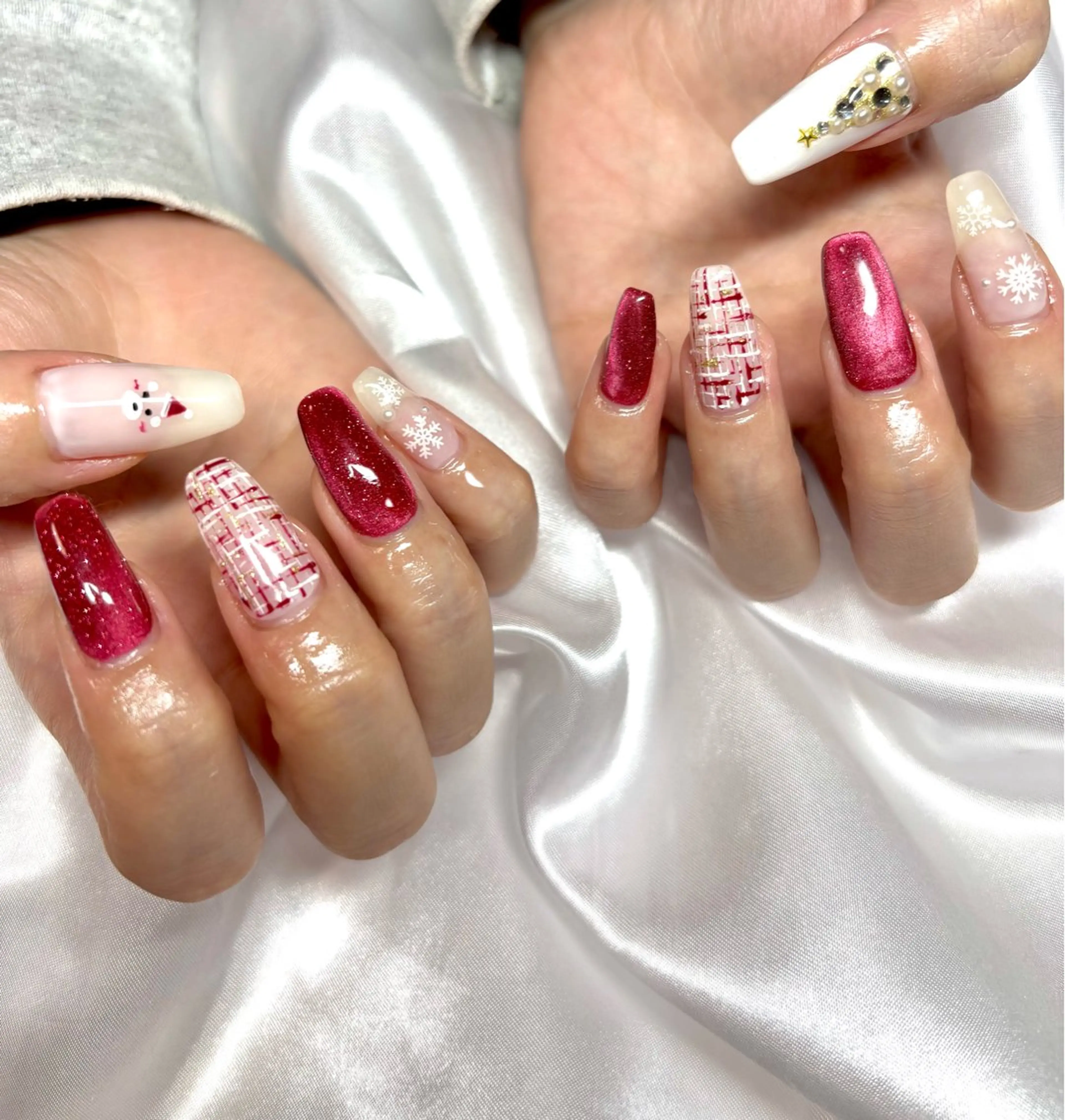 ロング クリスマス LOVEnail tomoのネイルデザイン